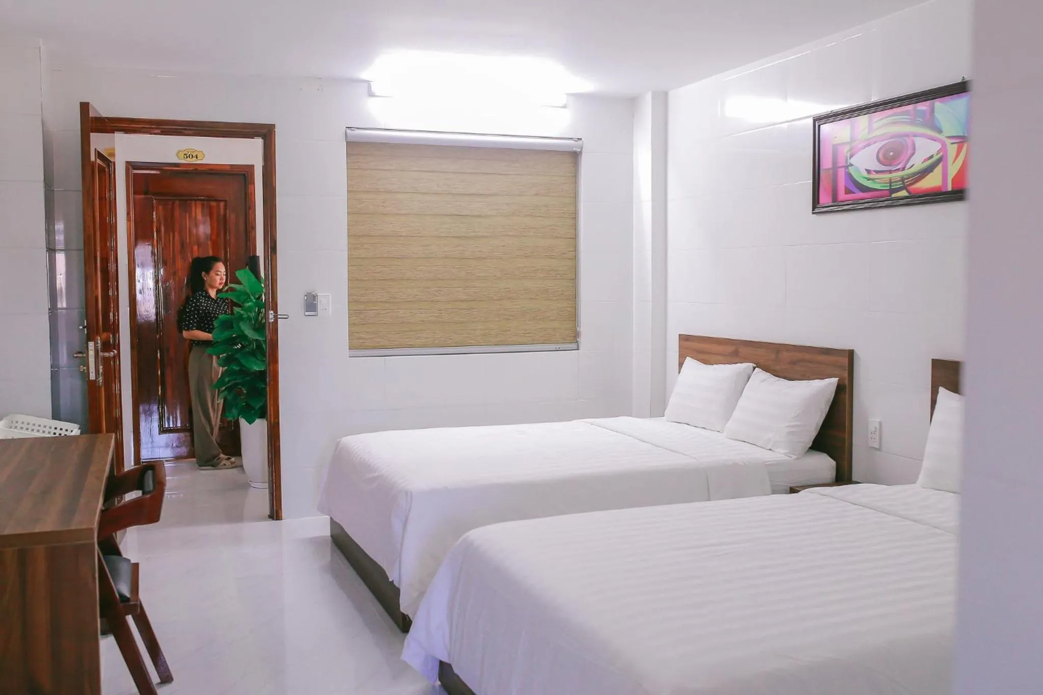Bed in Vagibi Hotel