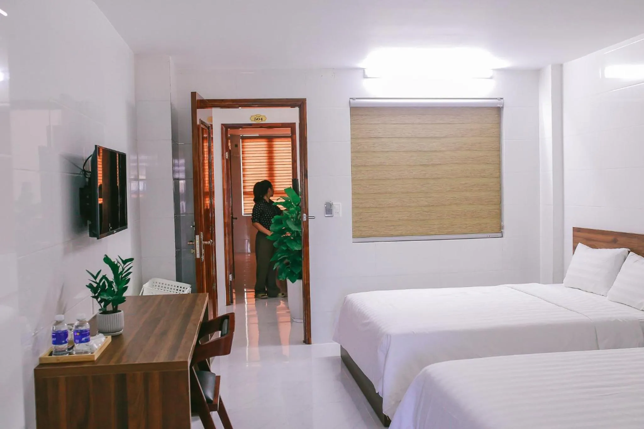 Bed in Vagibi Hotel
