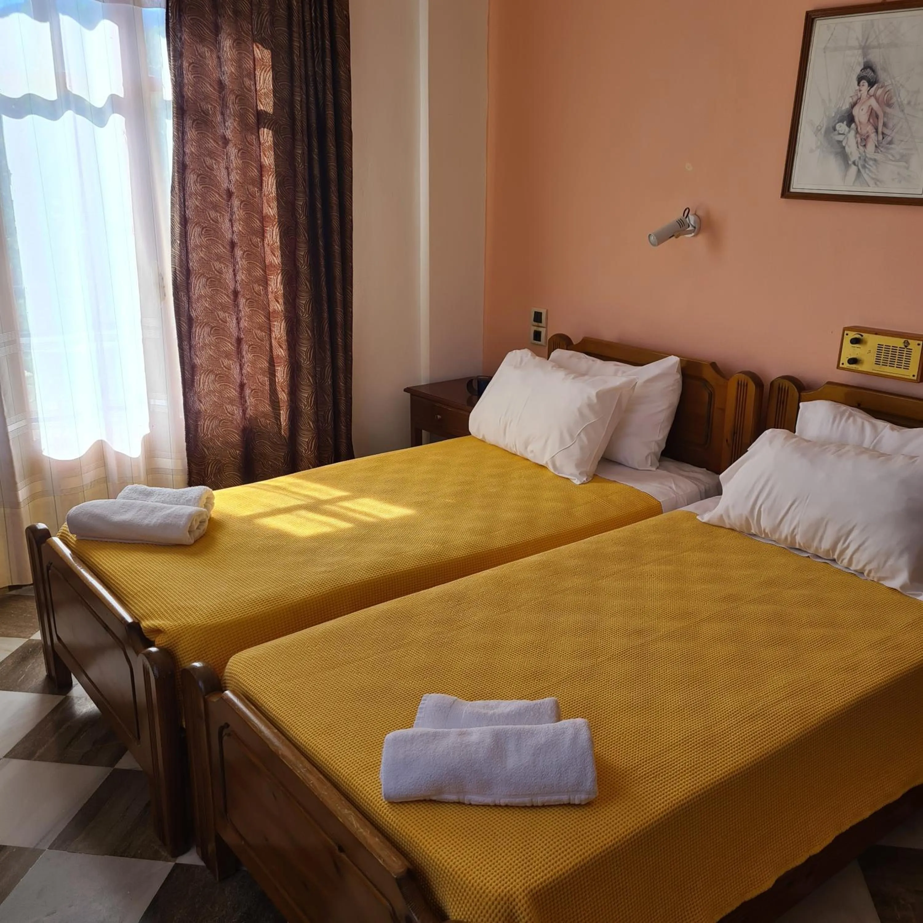 Bed in Belvedere Aeolis Hotel