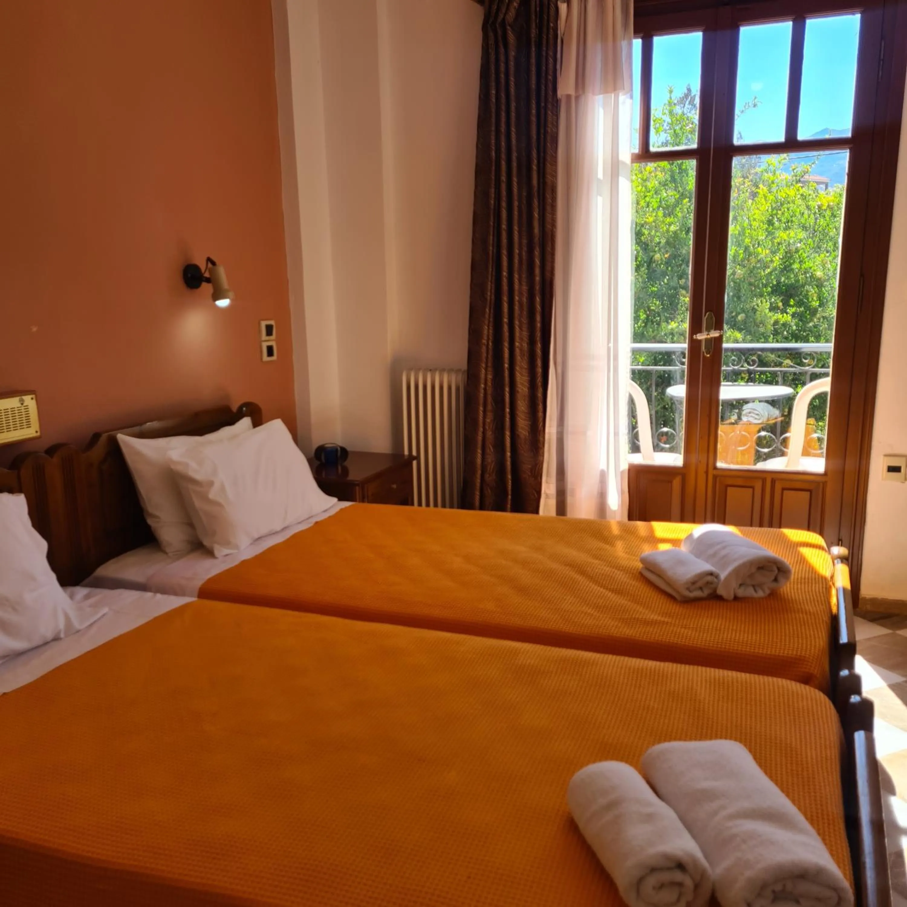 Bed in Belvedere Aeolis Hotel