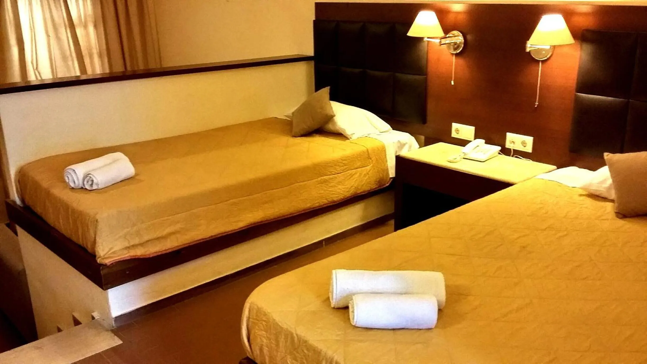 Bed in Belvedere Aeolis Hotel