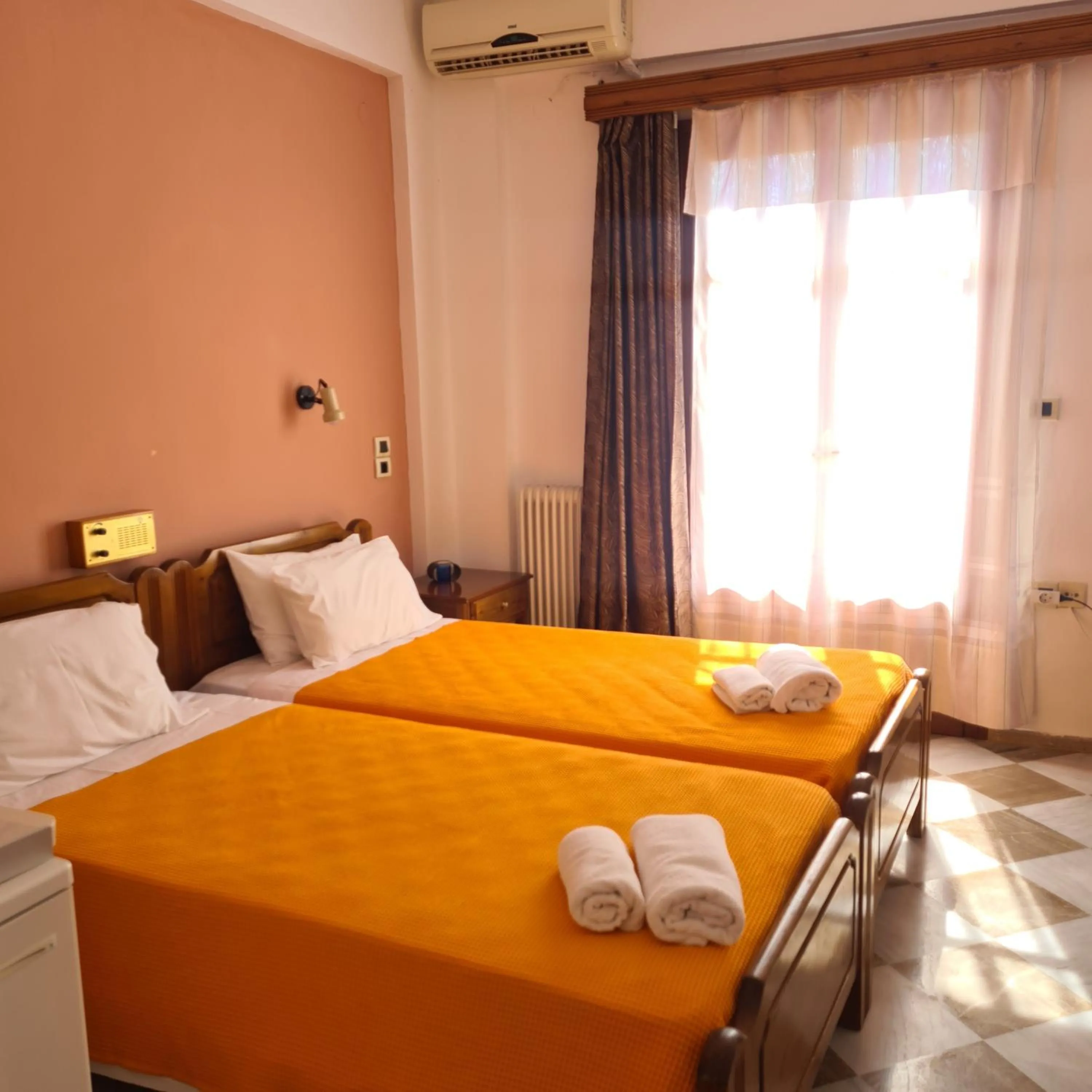 Bed in Belvedere Aeolis Hotel