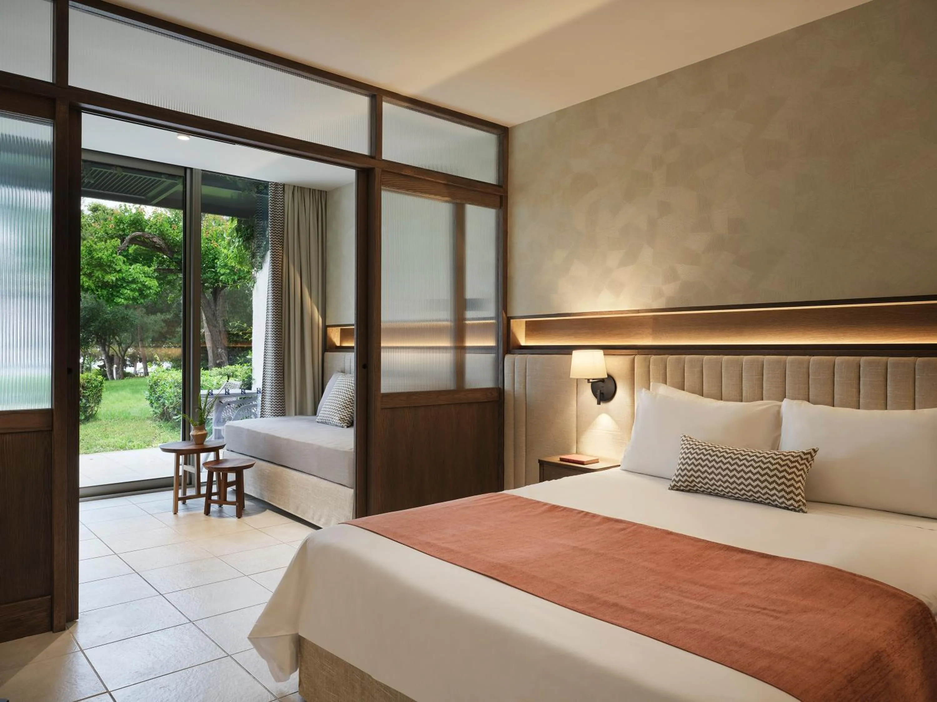 Bed in Kontokali Bay Resort & Spa