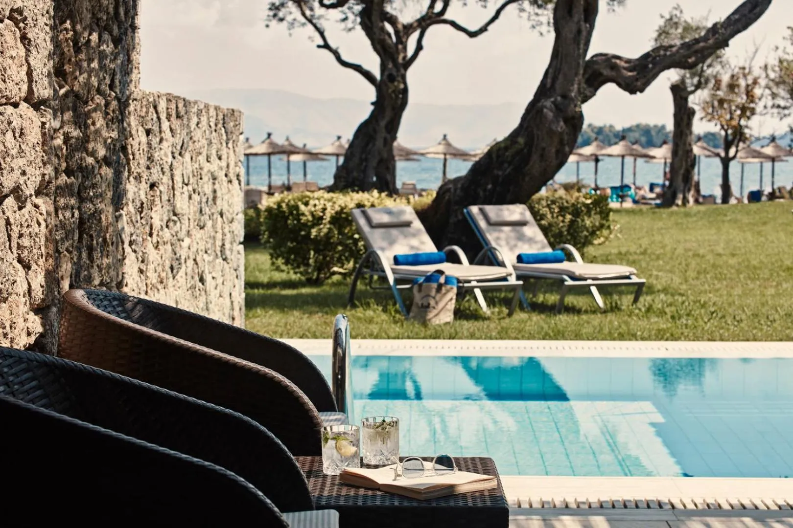 Pool view in Kontokali Bay Resort & Spa