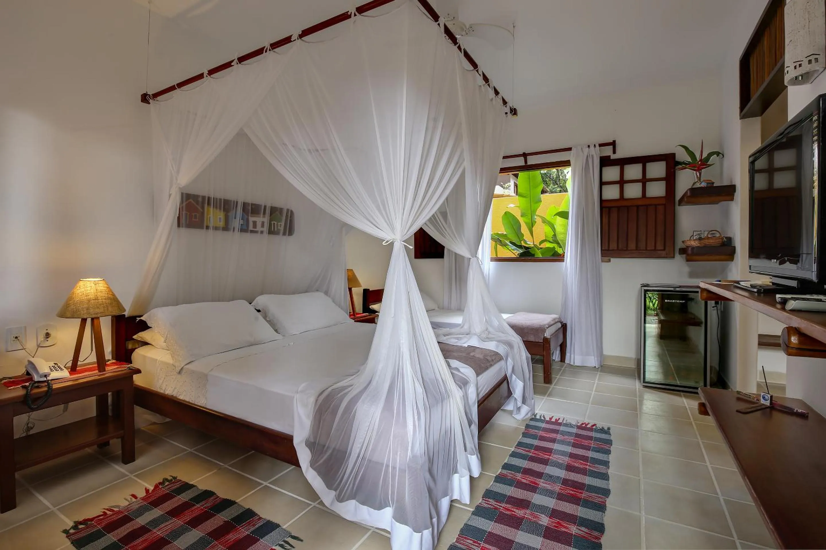 Bed in Pousada Quarto Crescente