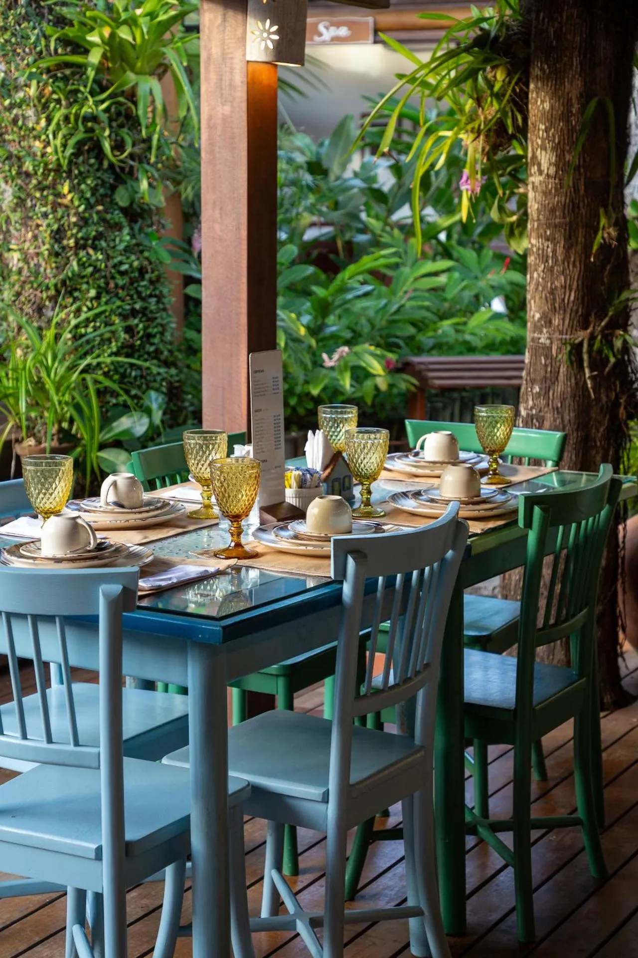 Dining area in Pousada Quarto Crescente