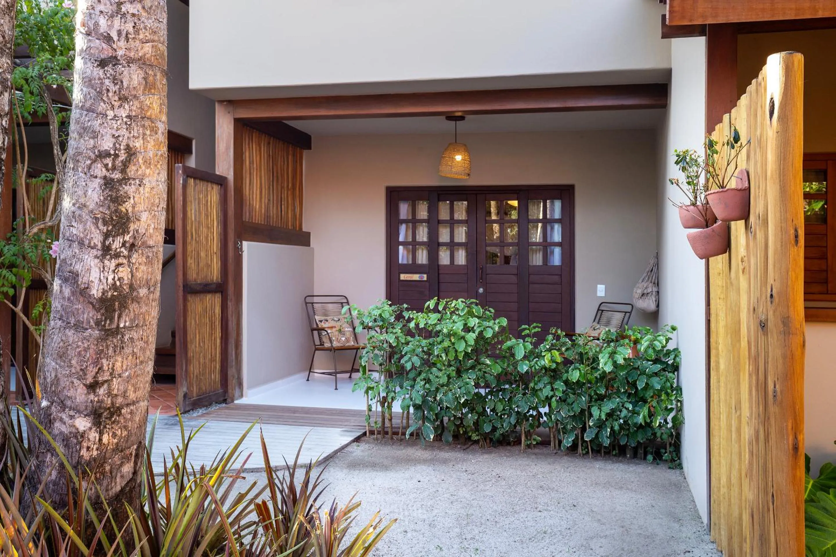 Garden view in Pousada Quarto Crescente