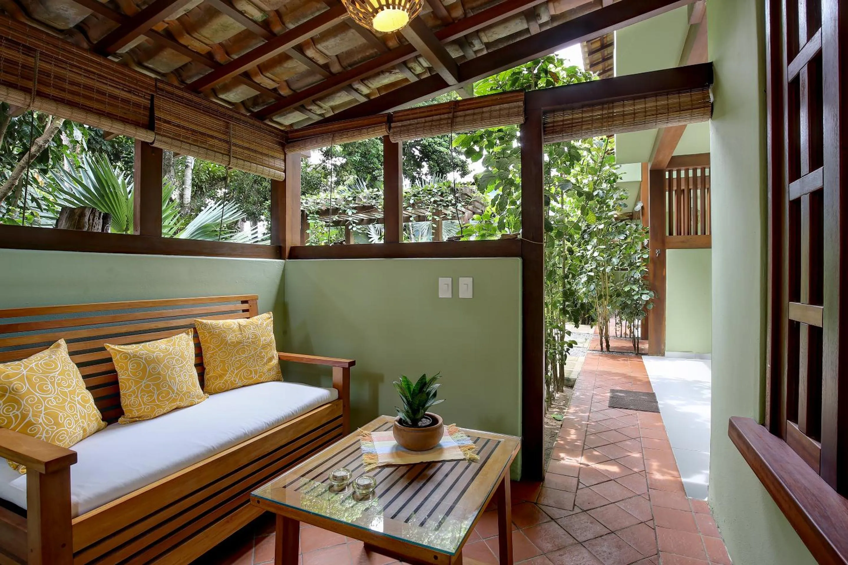 Patio in Pousada Quarto Crescente