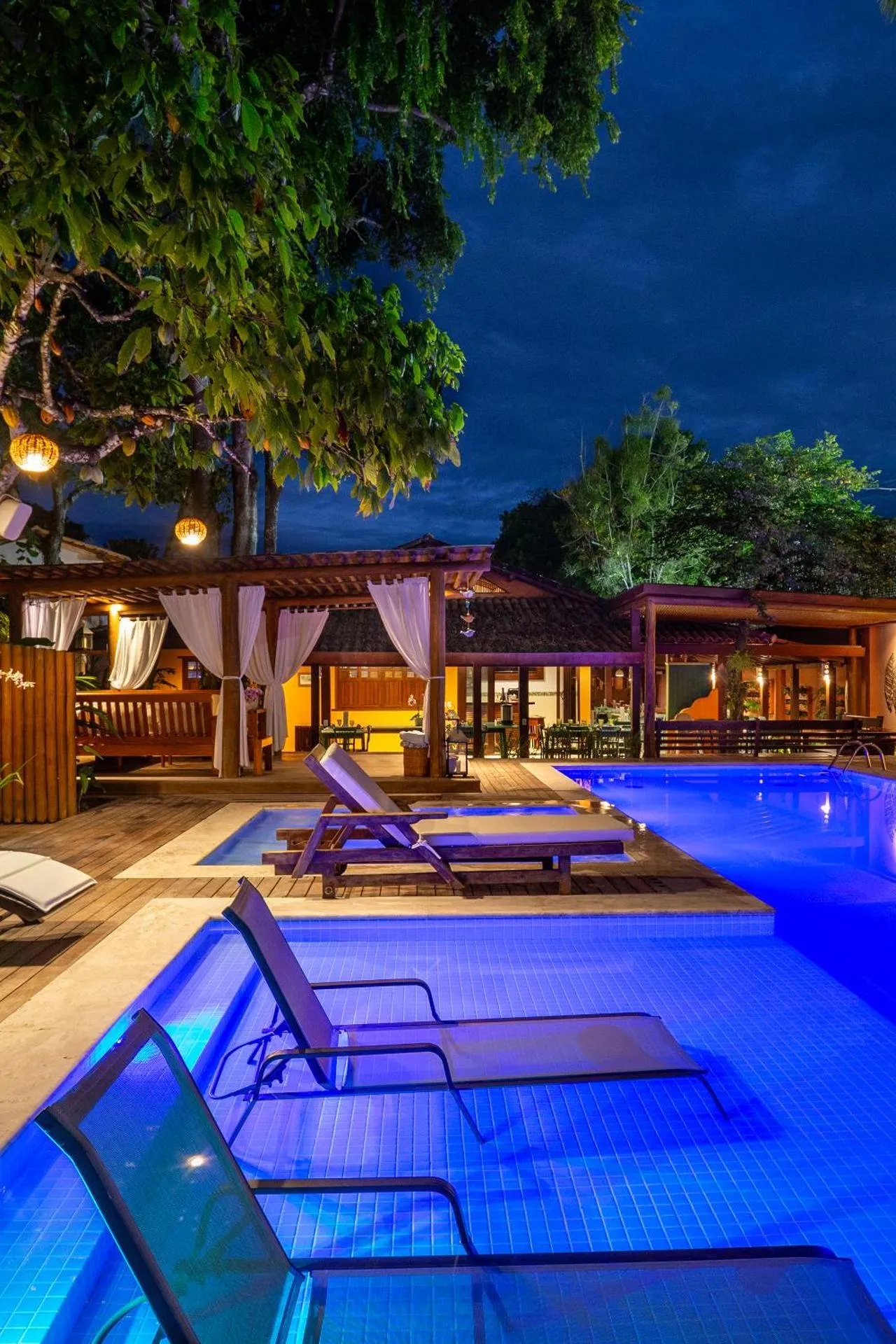 Pool view in Pousada Quarto Crescente