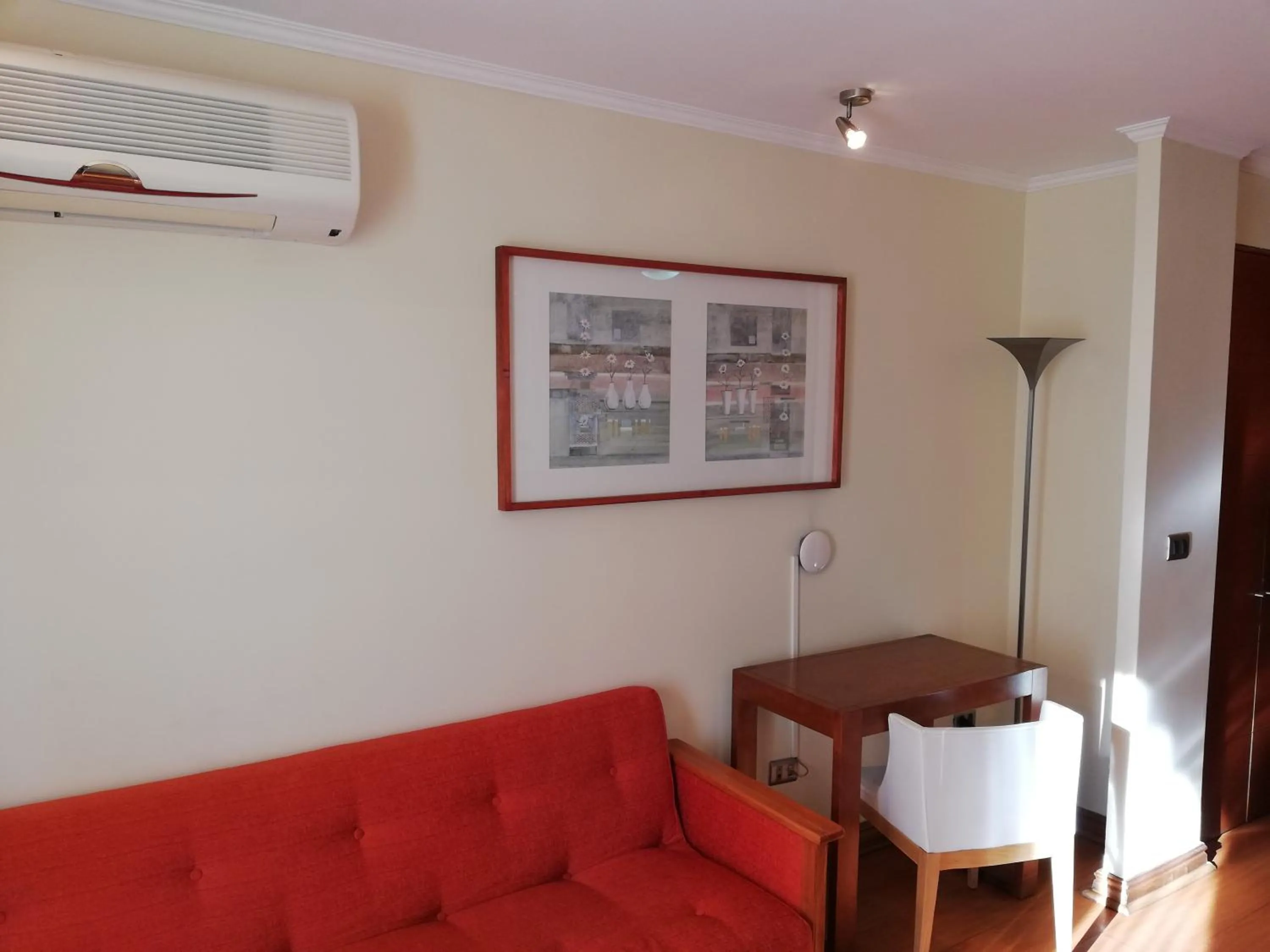 Seating area in Andes Suites