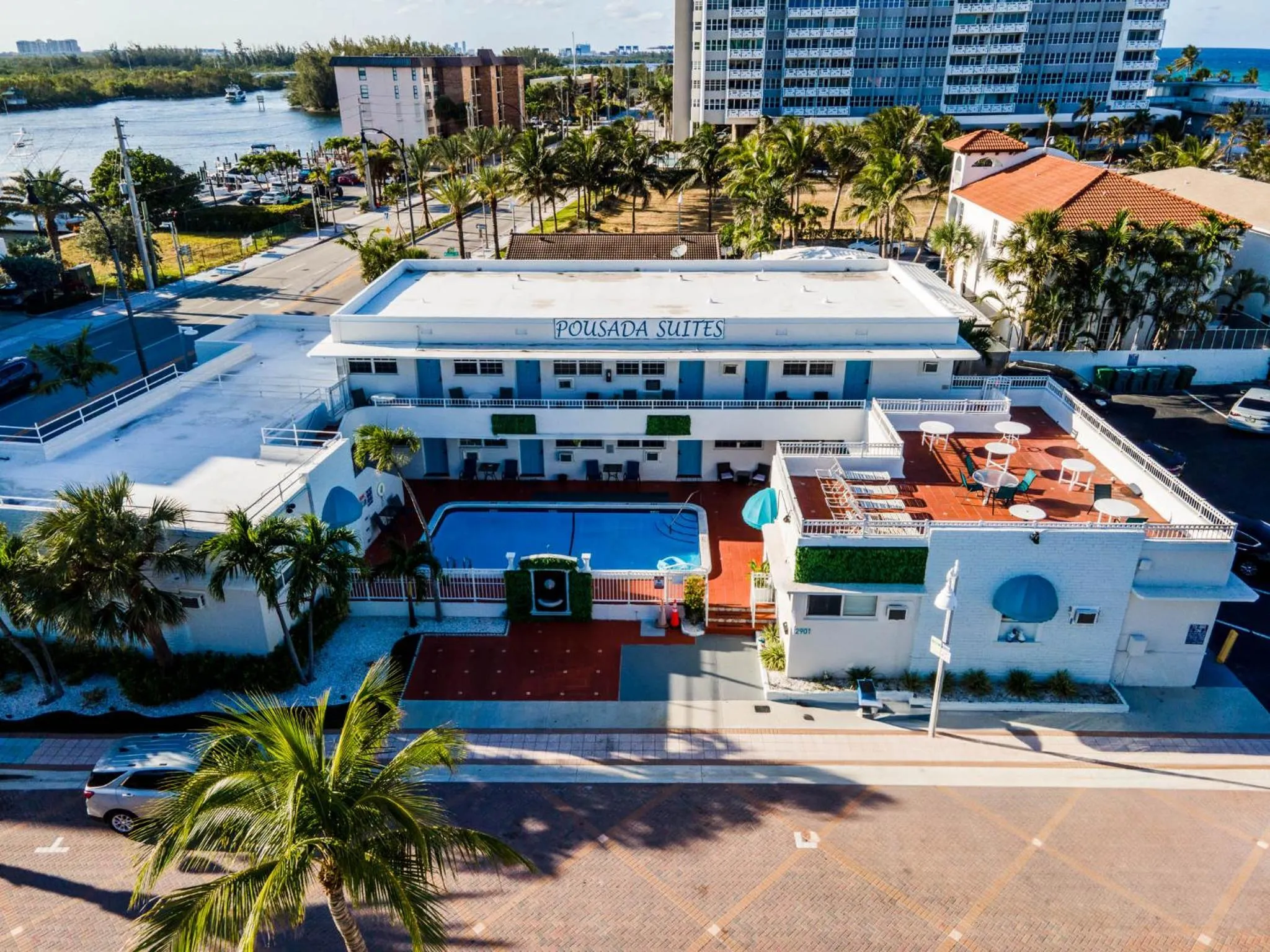 Bird's eye view in Pousada suites