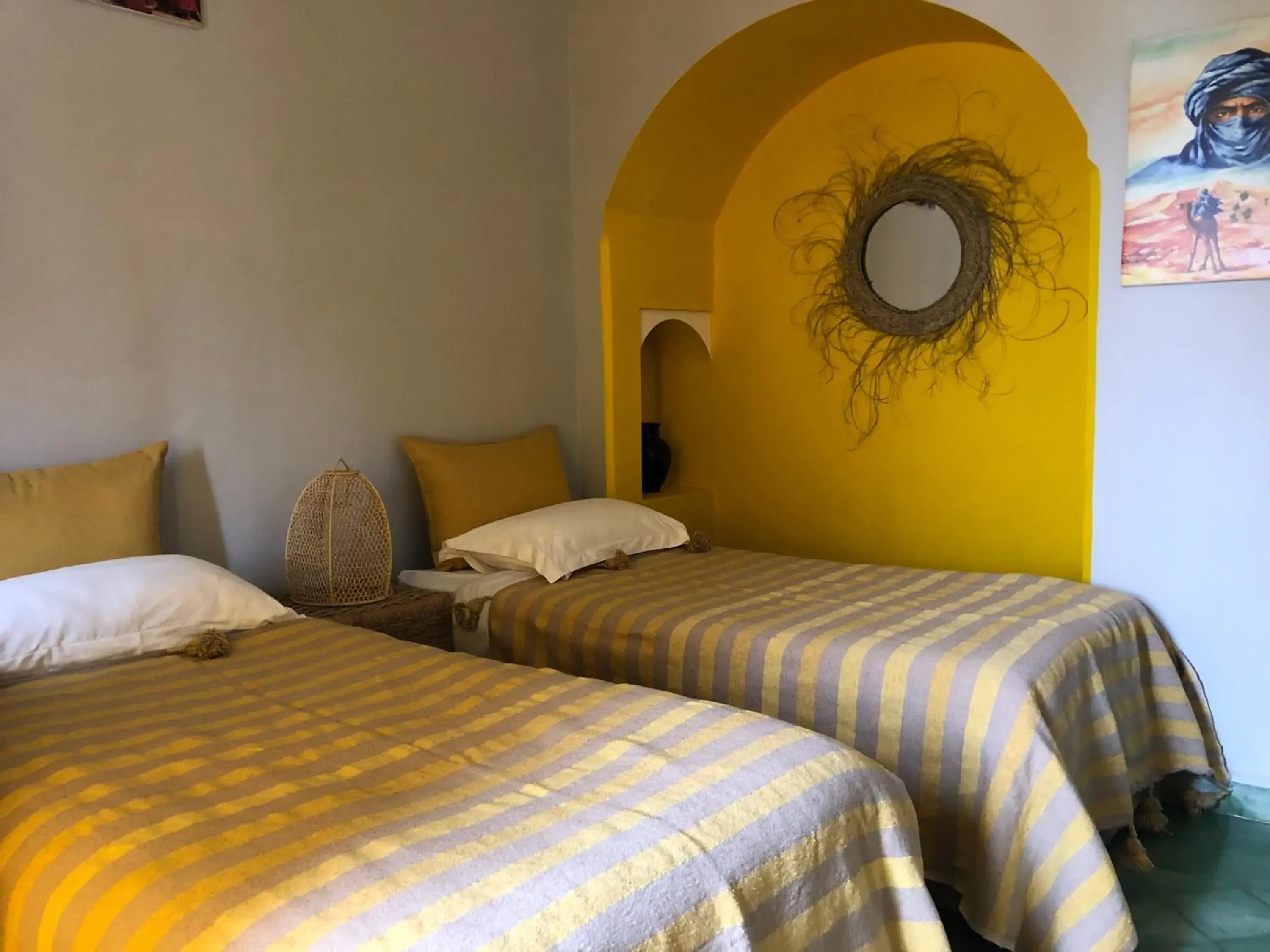 Twin Room with Separated Bathroom and Sea View in Villa Jardin De l'Ocean Twin Room with Separated Bathroom and Sea View in Villa Jardin De l'Ocean