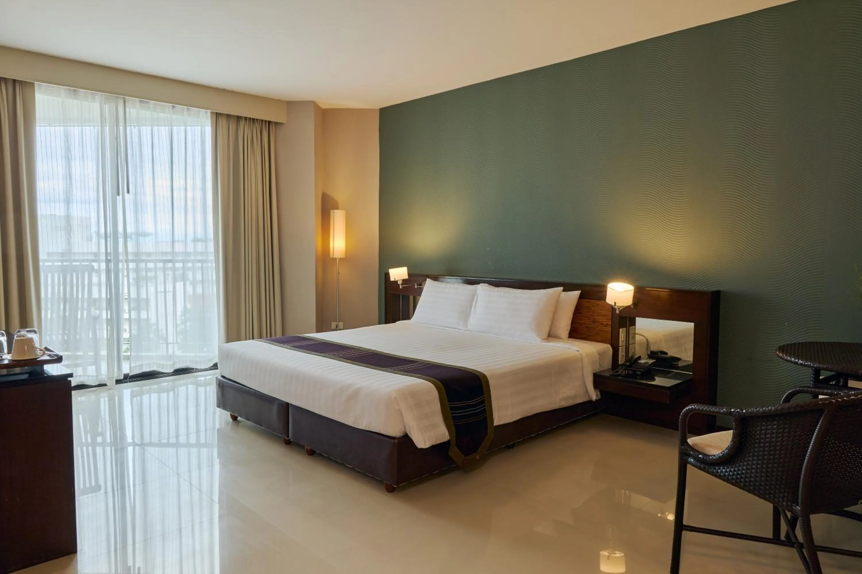 Bed in Tara Mantra Cha-Am Resort