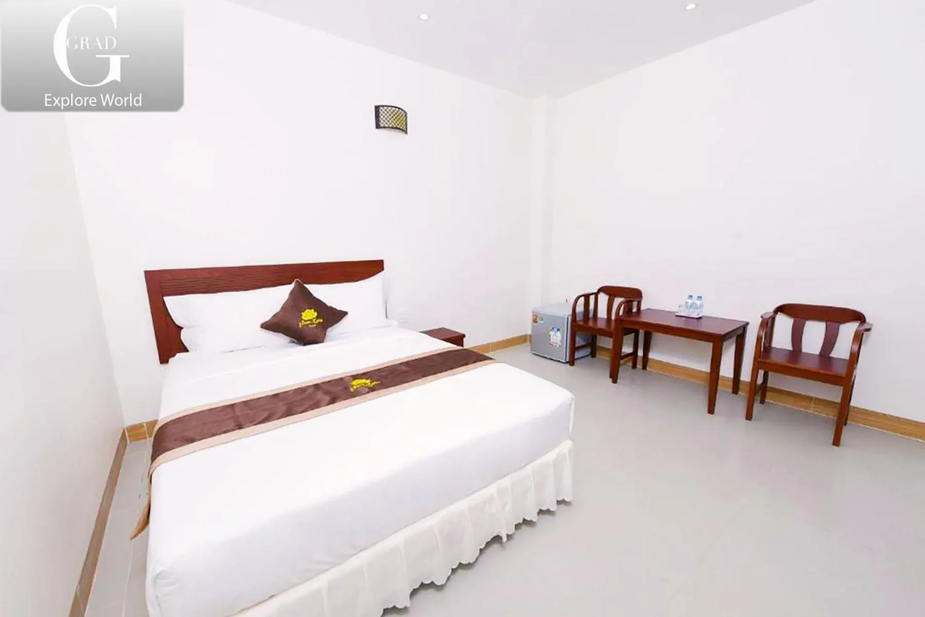 Bed in Bong Sen Xanh Hotel