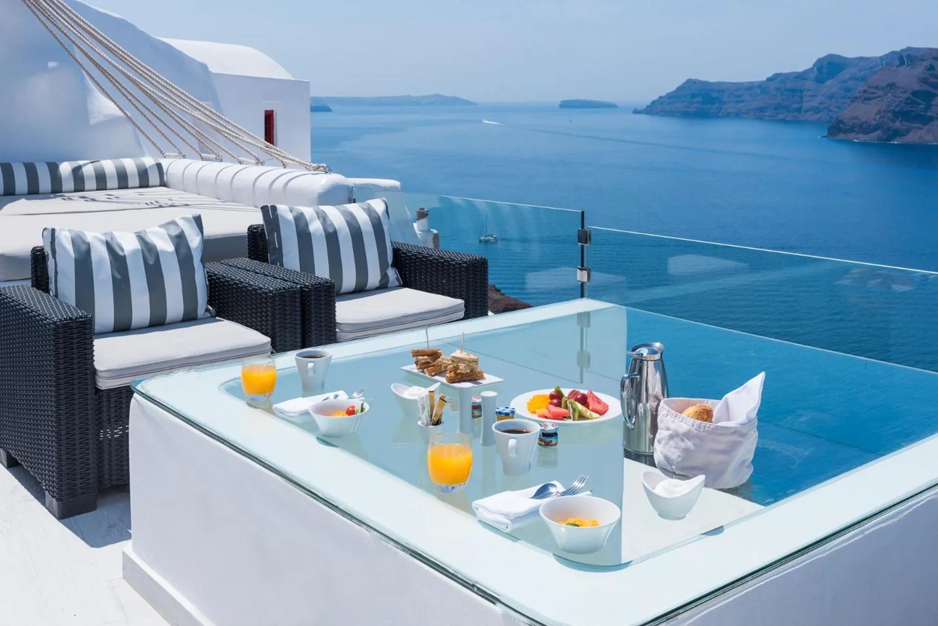 View (from property/room) in Hyperion Oia Suites