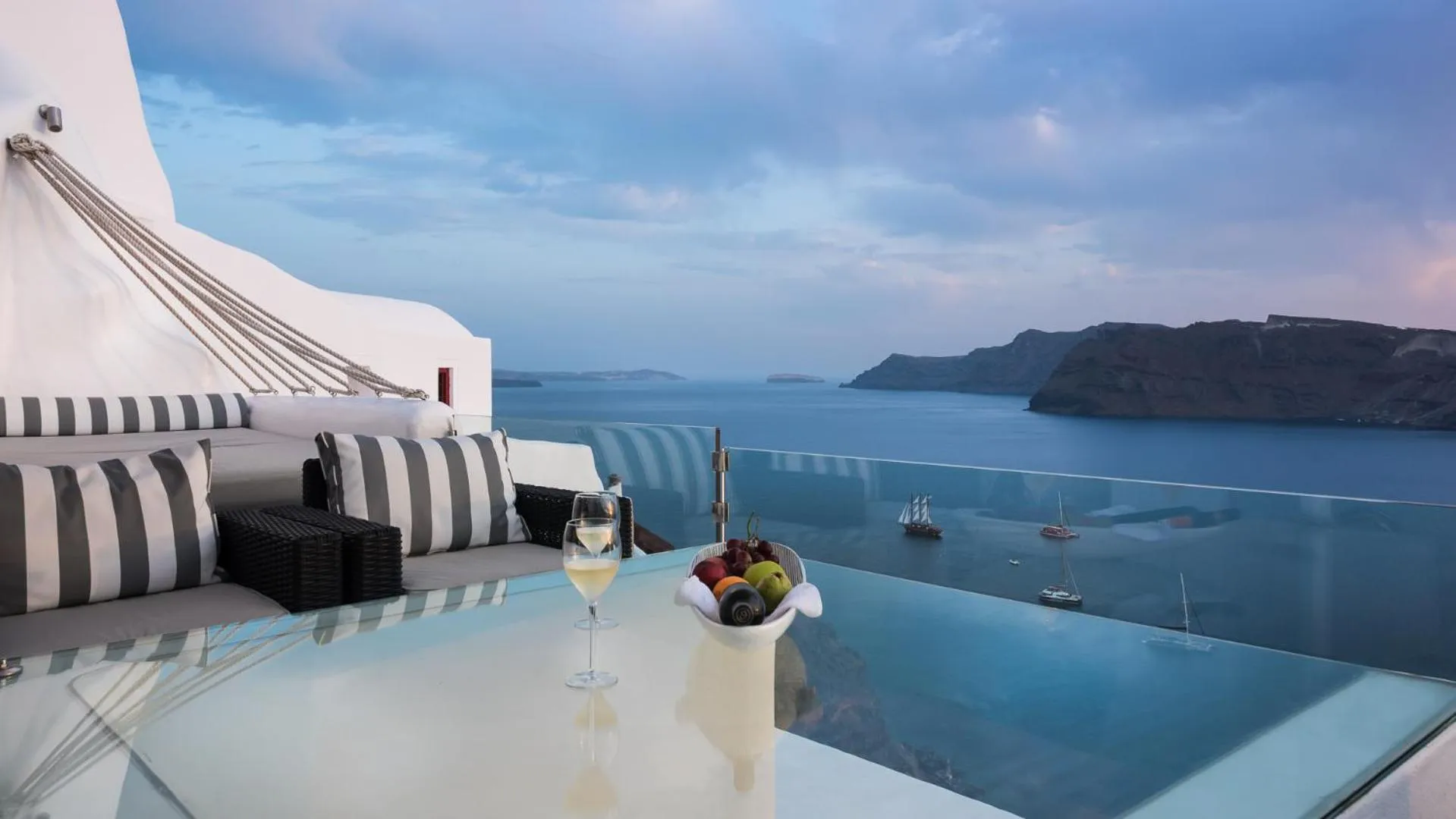 View (from property/room) in Hyperion Oia Suites