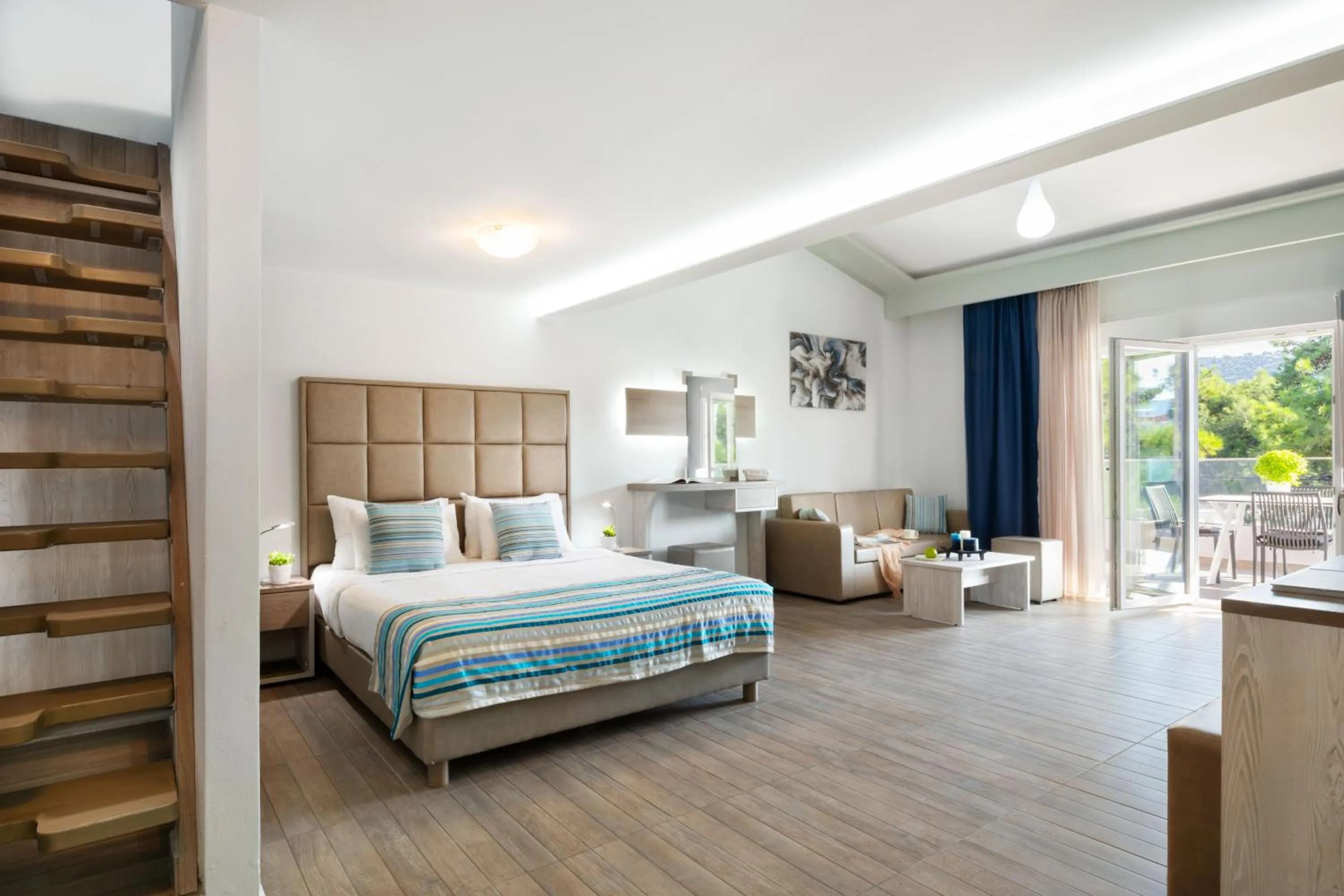 Bed in Hotel Sirines Complex