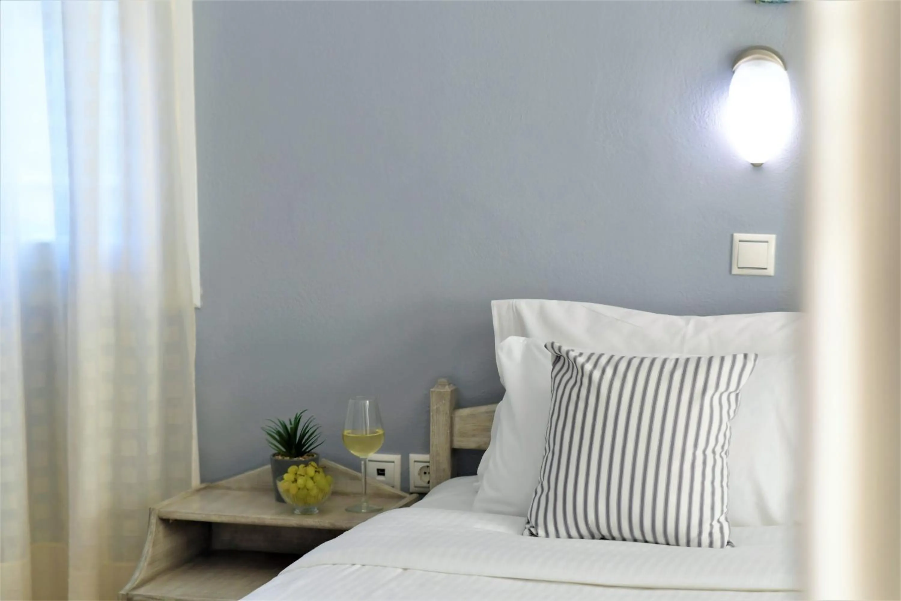 Bed in Hotel Sirines Complex