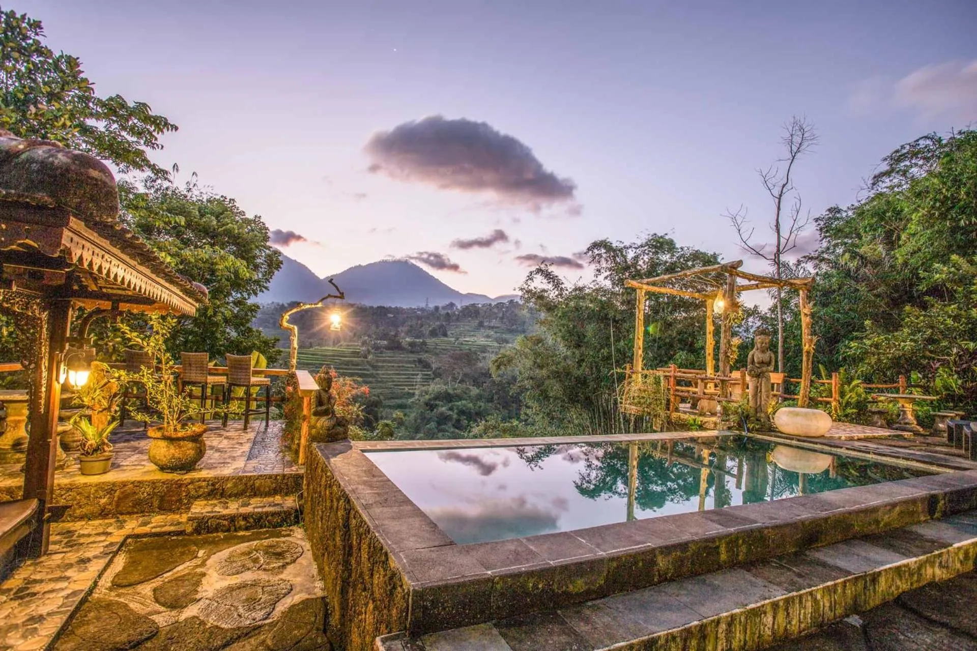 Natural landscape in Pondok Nyoman Bedugul by AGATA