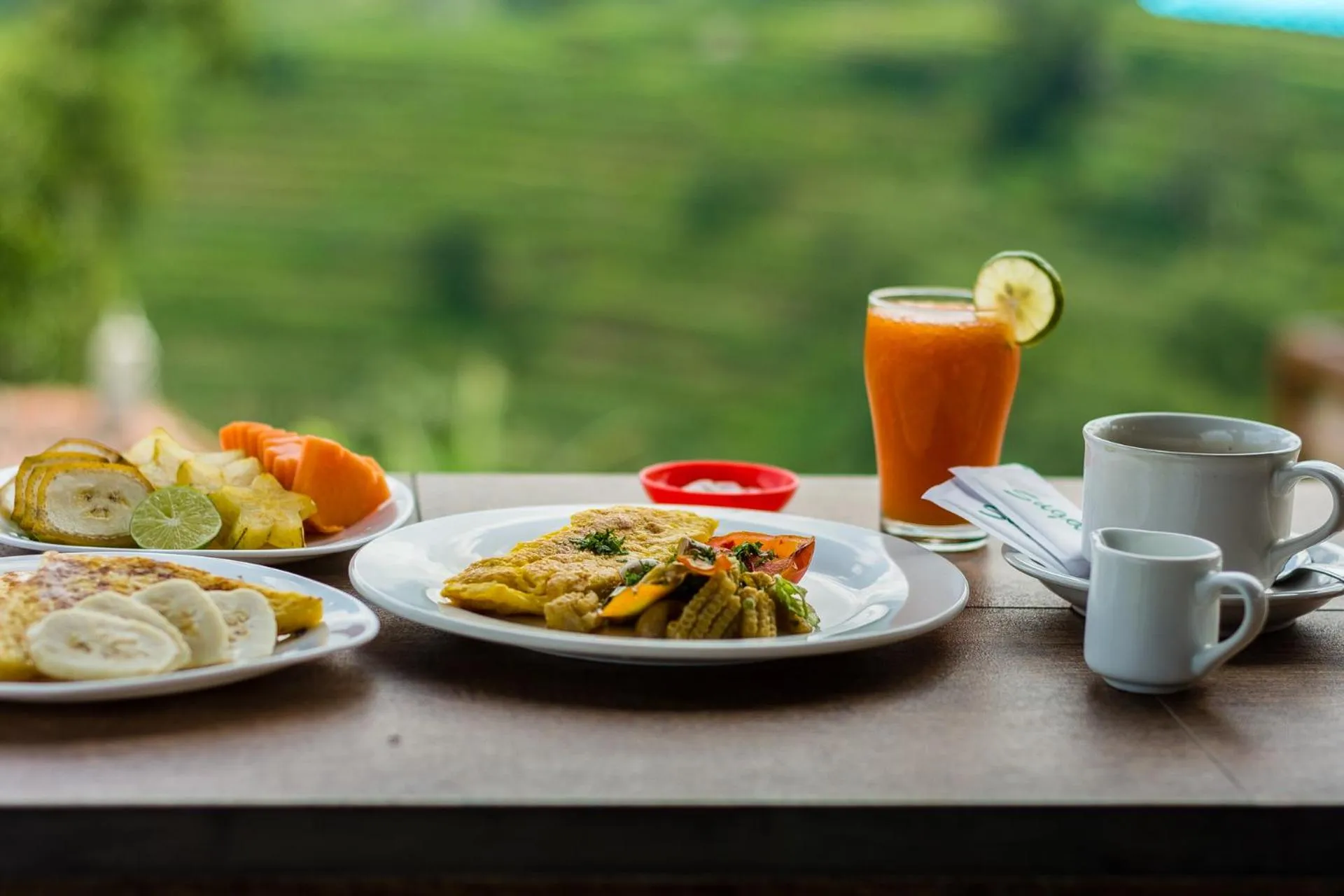 Food and drinks in Pondok Nyoman Bedugul by AGATA