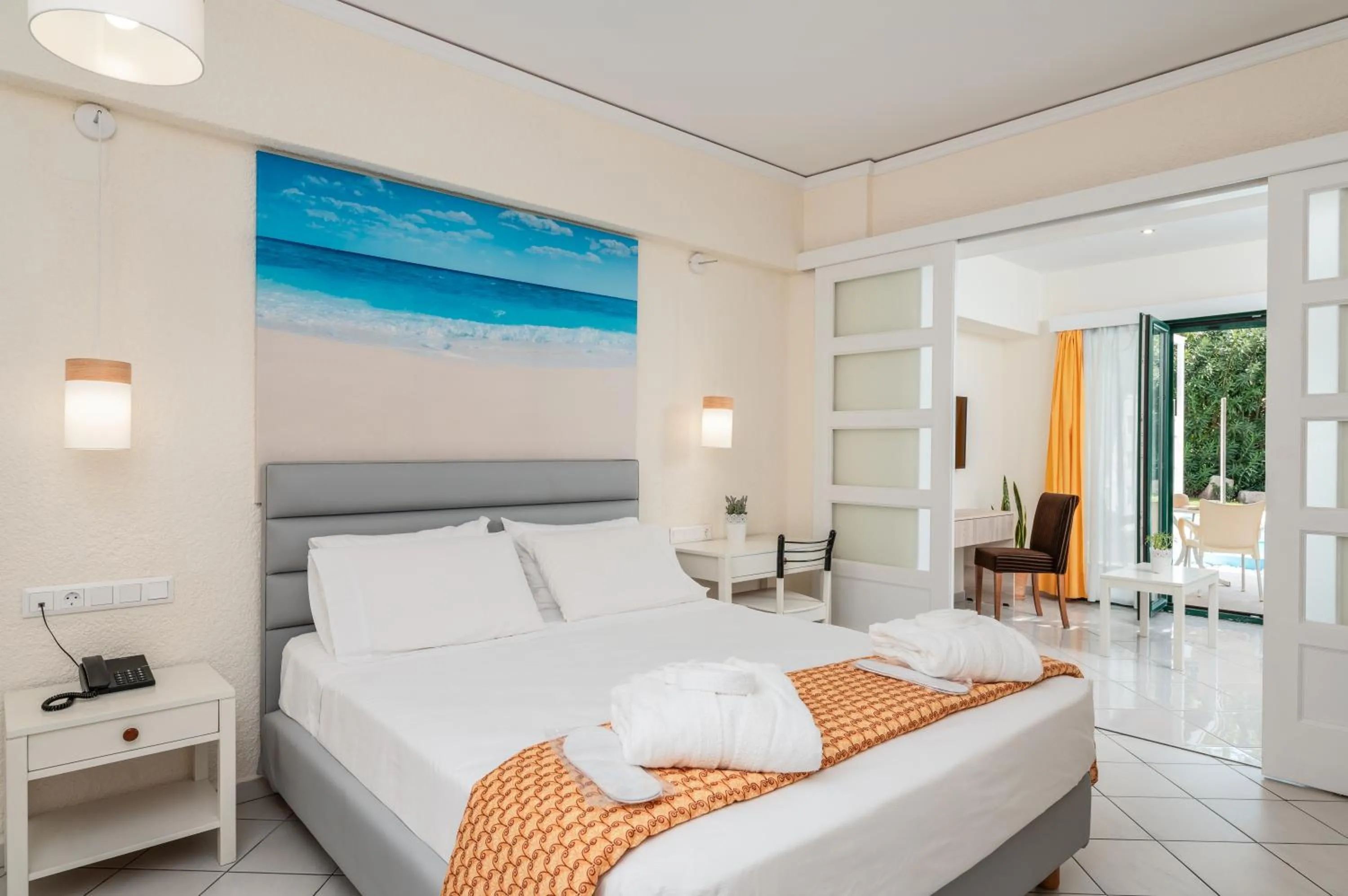 Bedroom in Hydrele Beach Hotel & Village