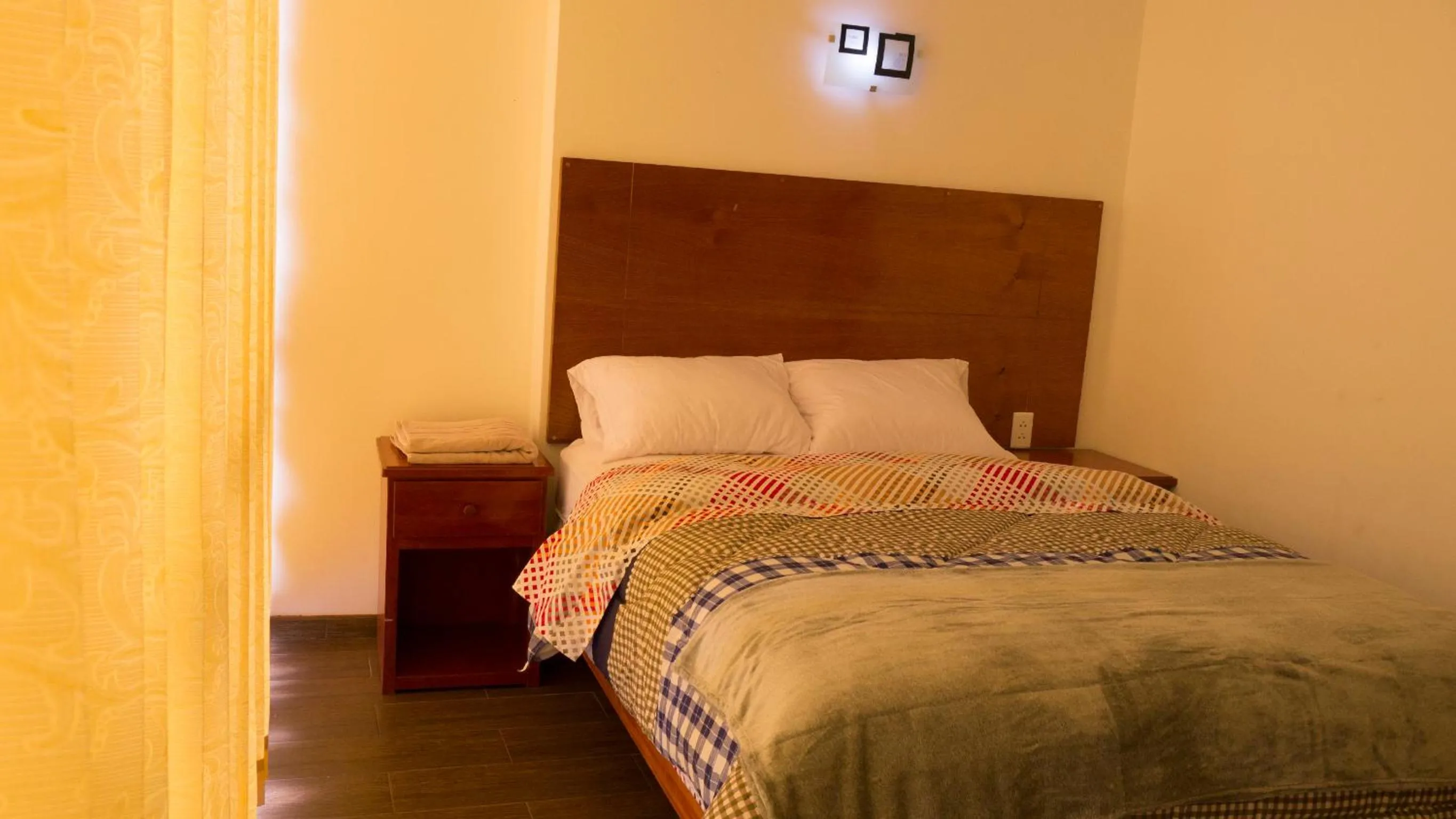 Bed in Hotel Shelter