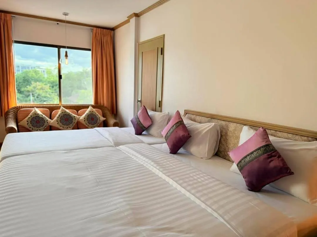 Bed in Takiab Beach Resort