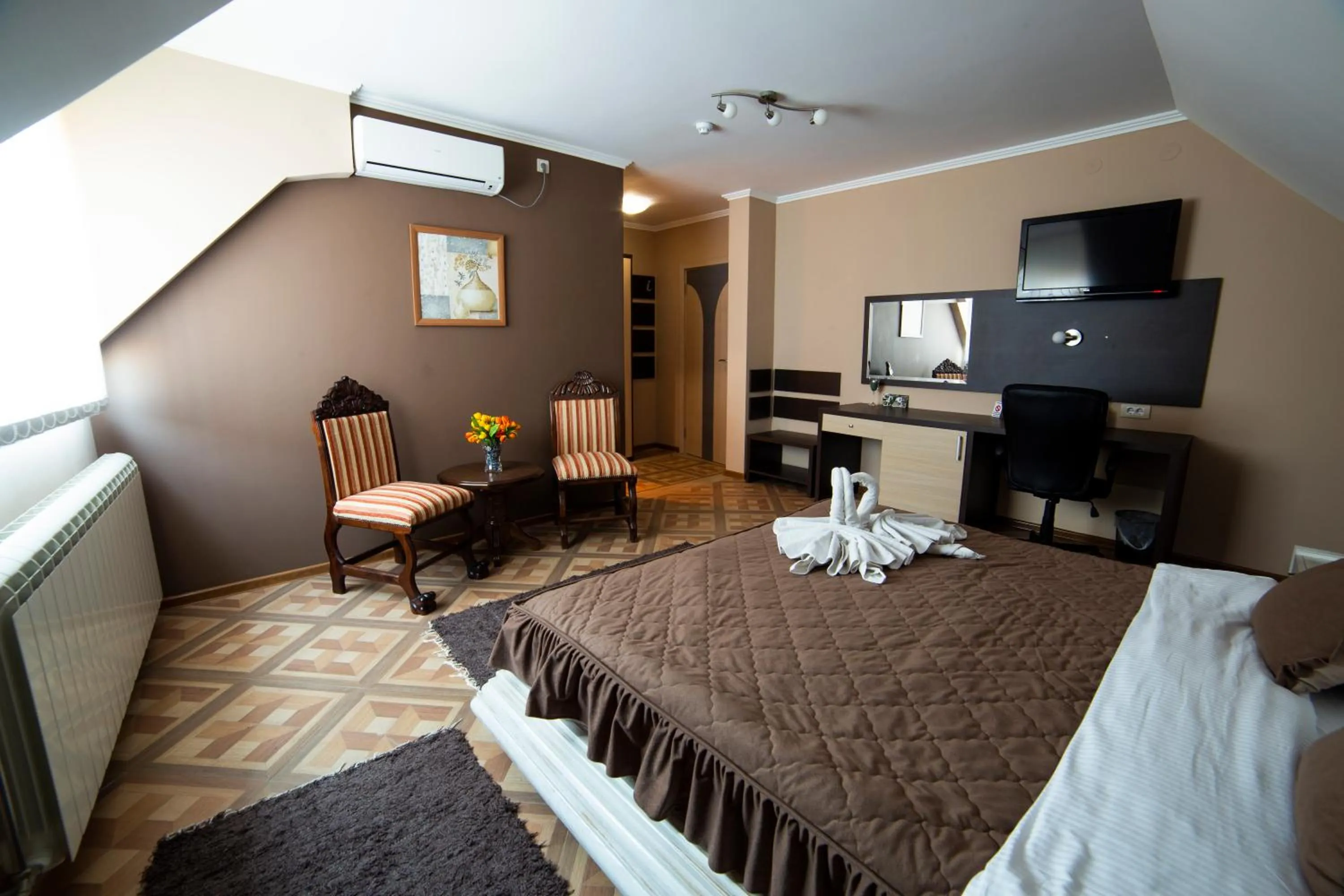Bed in Garni Hotel Lama