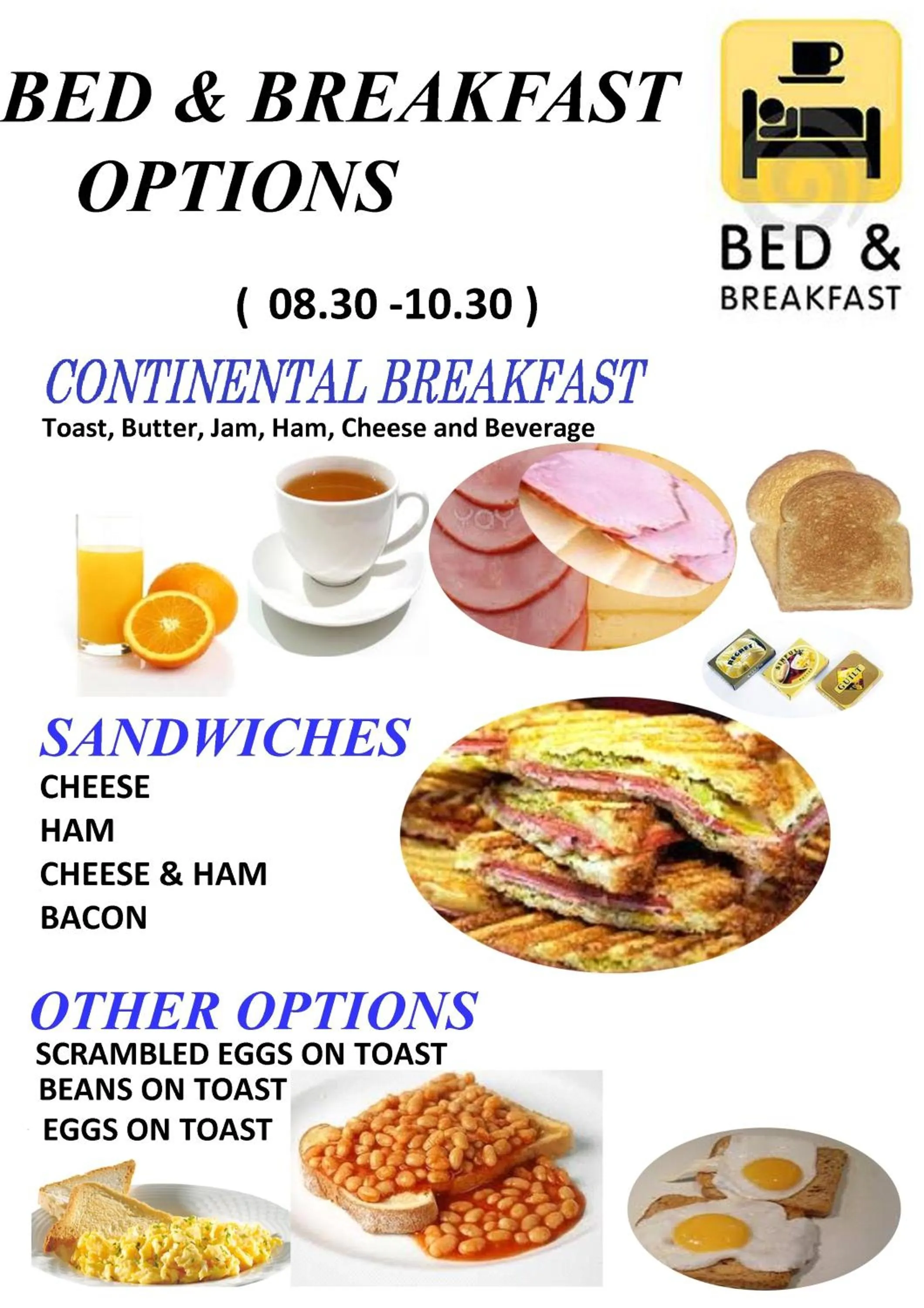 Continental breakfast in Hilltop Gardens Hotel Apartments