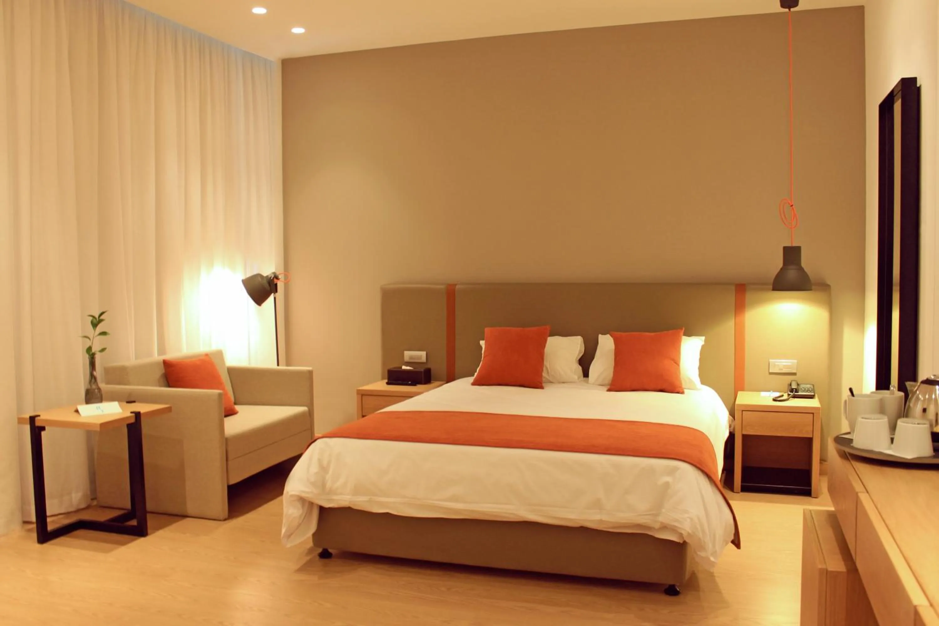 Bed in Crystal Springs Beach Hotel