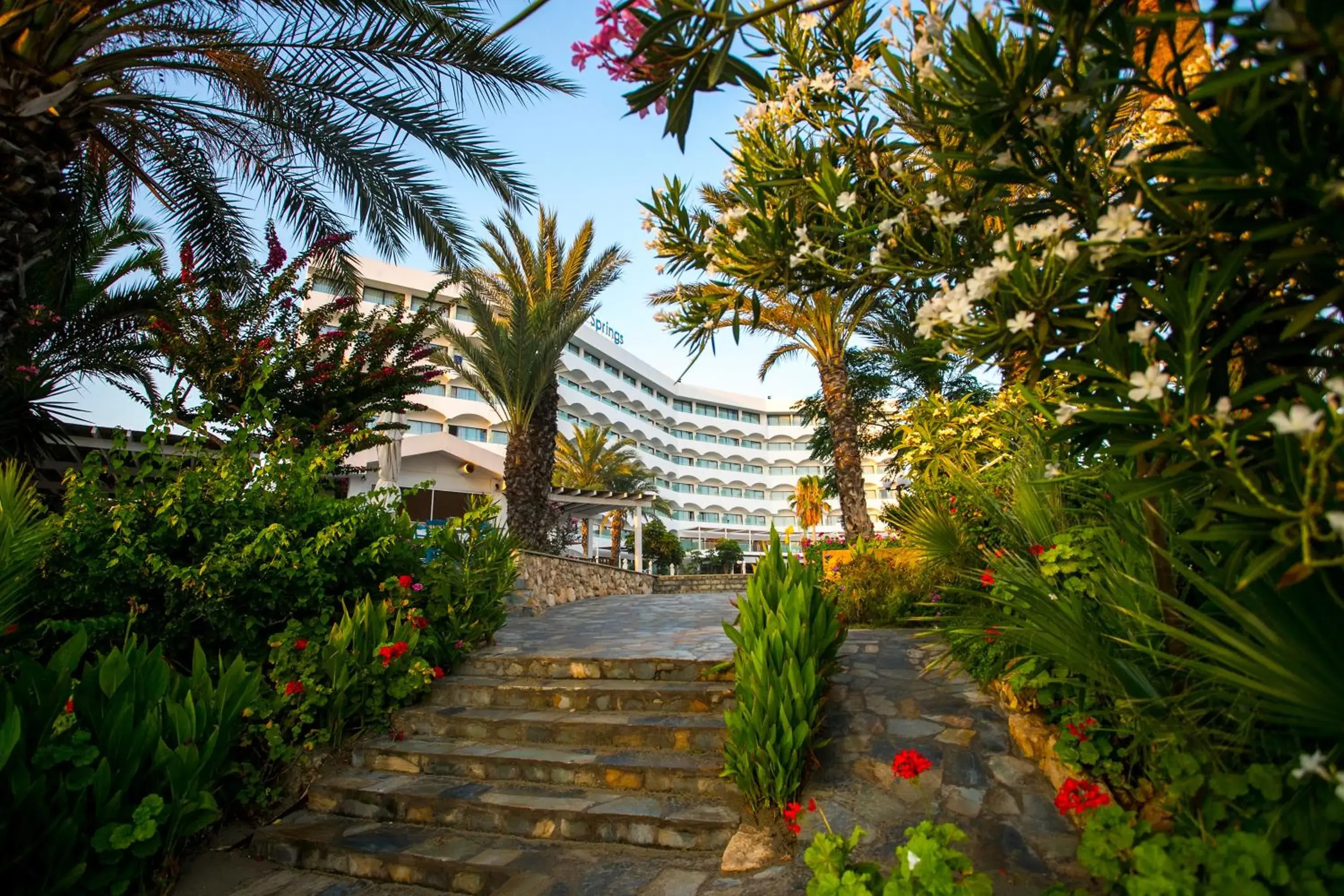 Garden view in Crystal Springs Beach Hotel Garden view in Crystal Springs Beach Hotel
