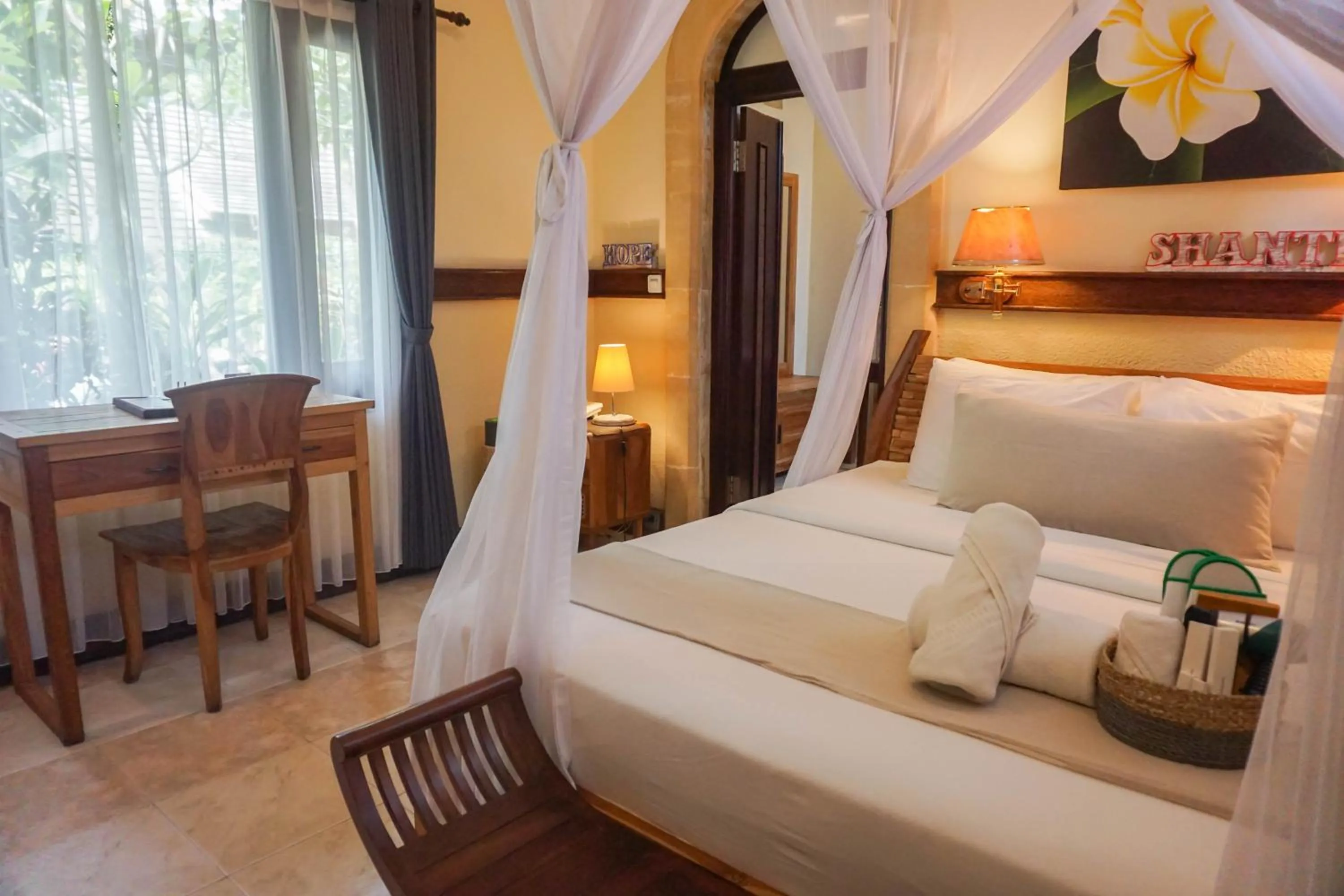 Bed in Ubud Aura Retreat