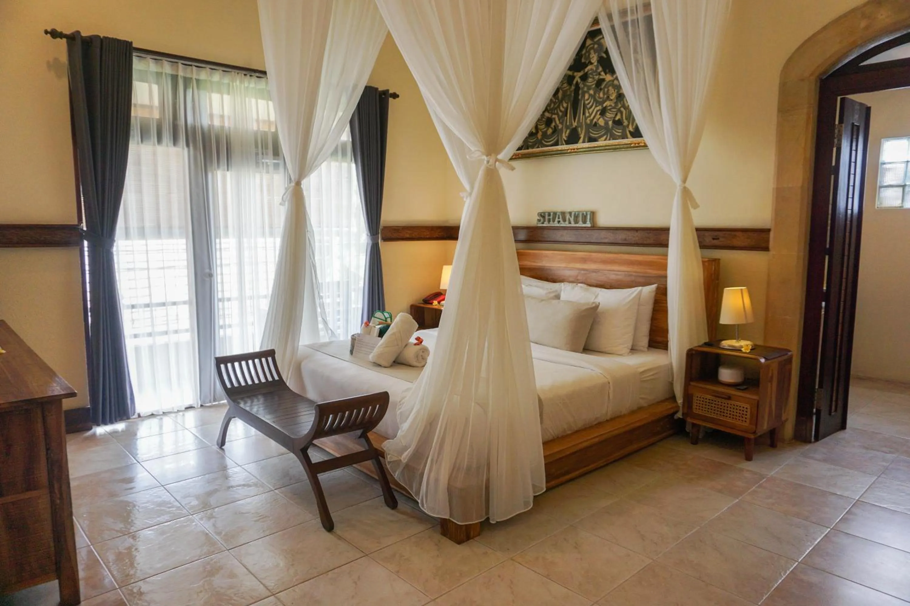 Bed in Ubud Aura Retreat