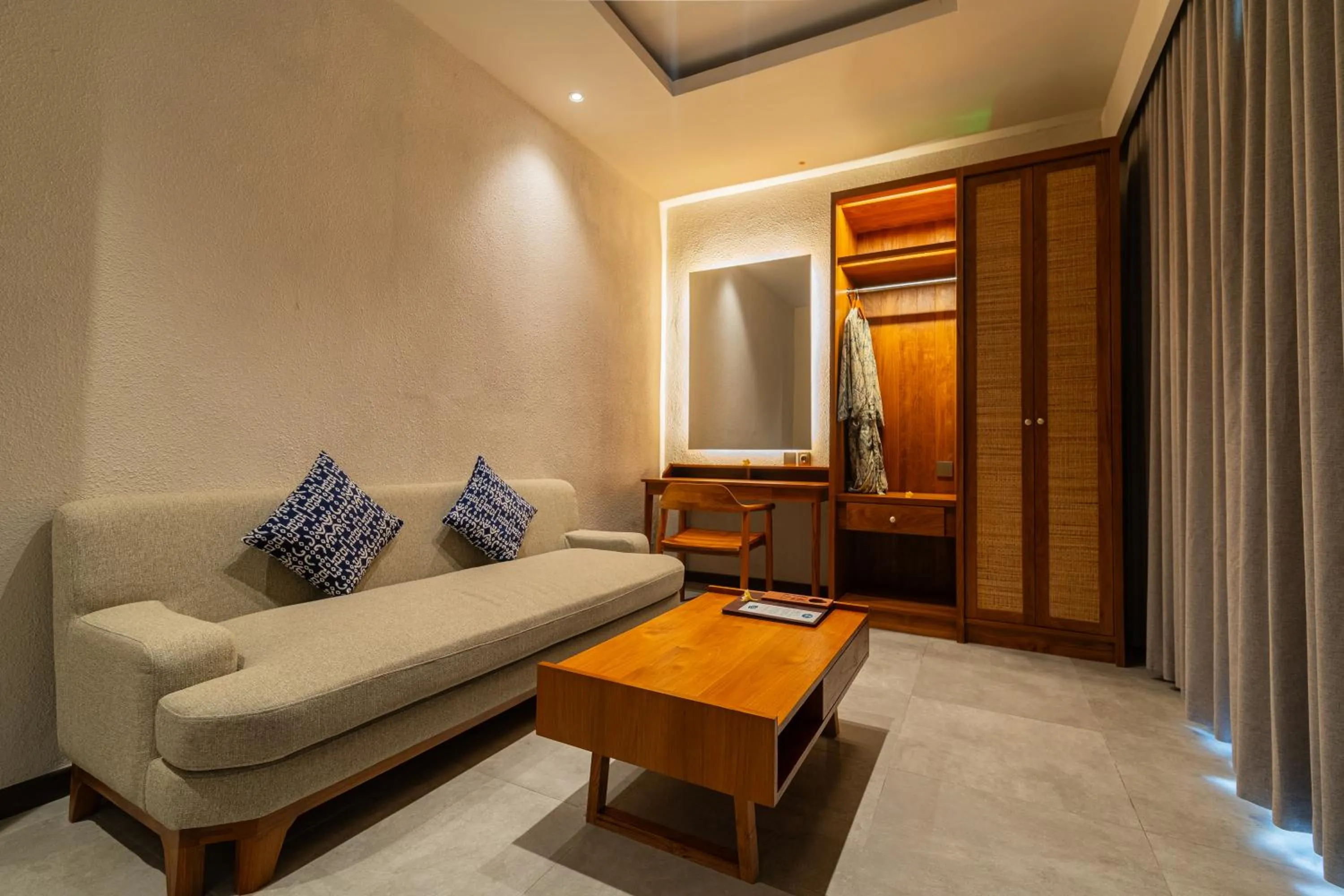 Seating area in Ubud Aura Retreat