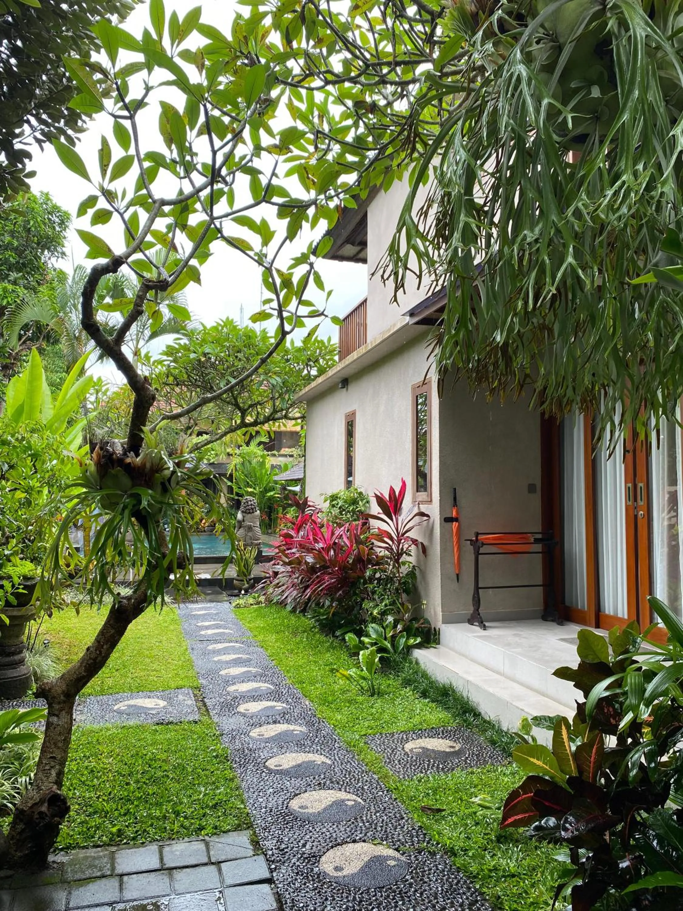 Garden view in Ubud Aura Retreat