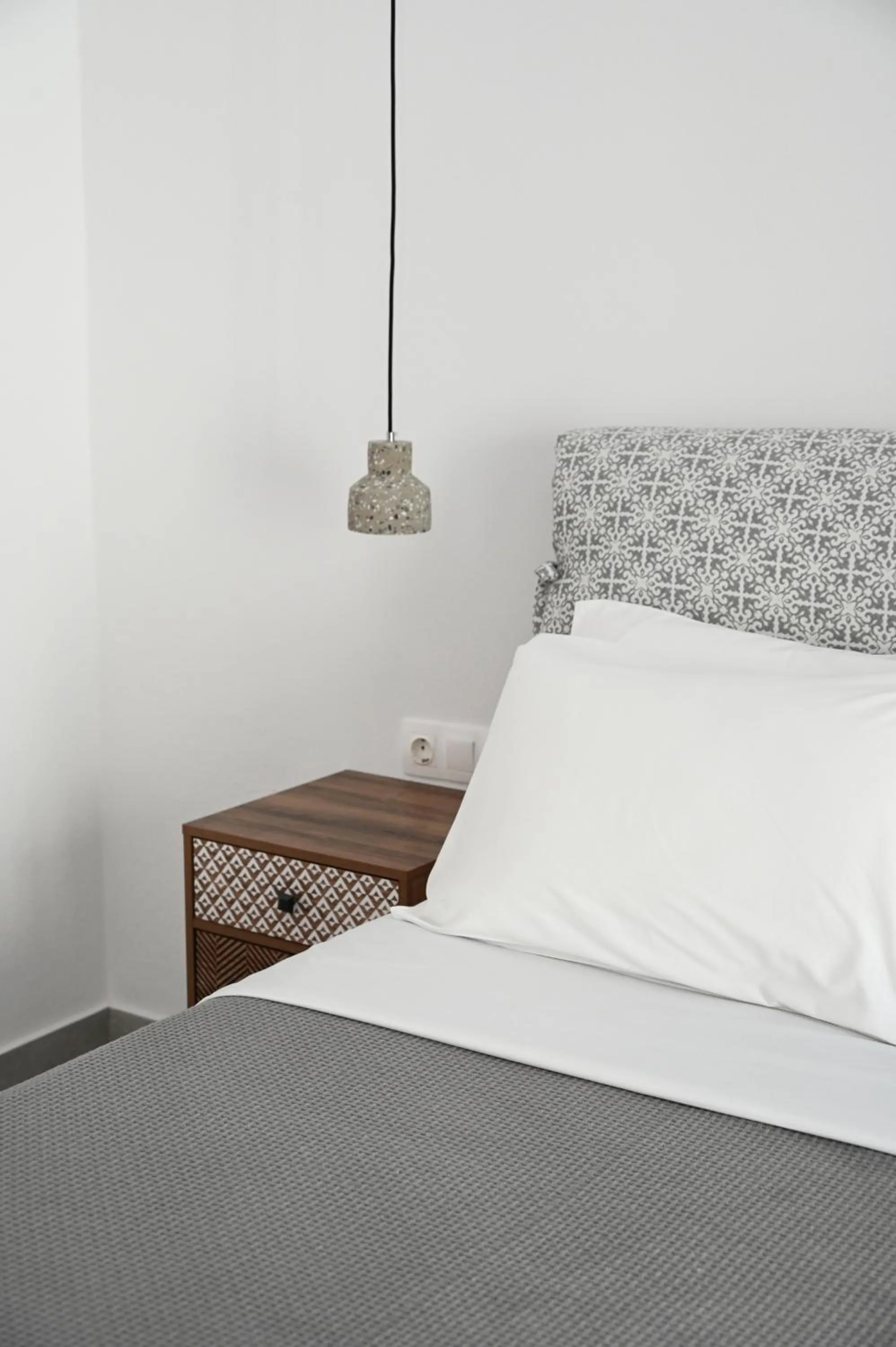 Bed in Glaronisia Hotel