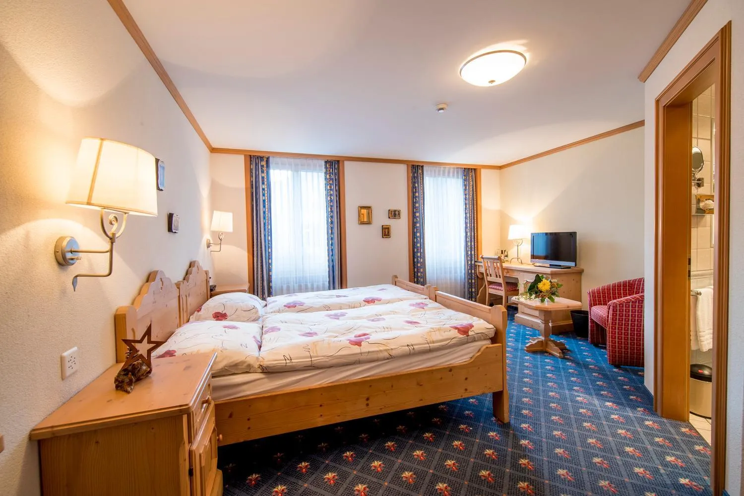 Bed in Hotel Alpbach