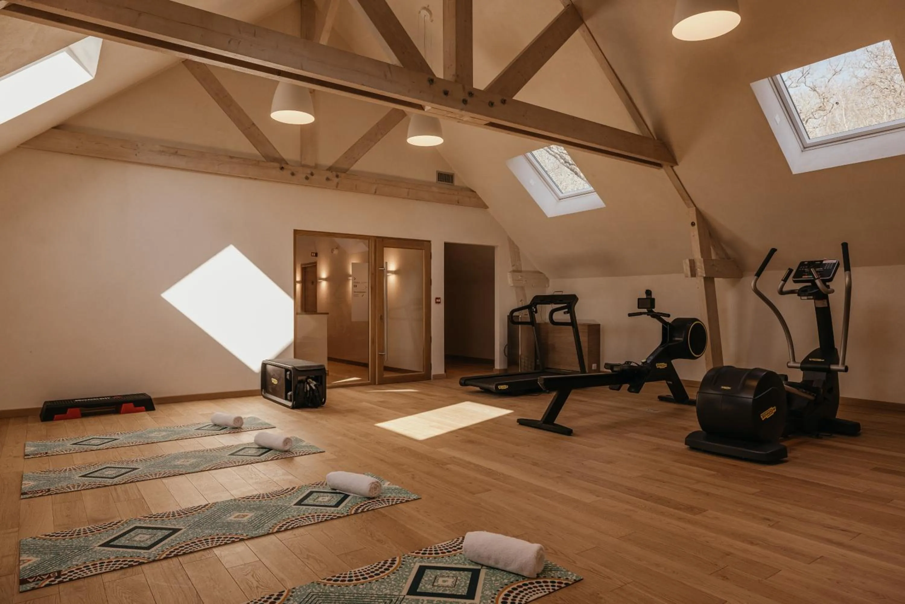 Fitness centre/facilities in Domaine Du Roncemay - Hôtel, Restaurants, Spa & Golf