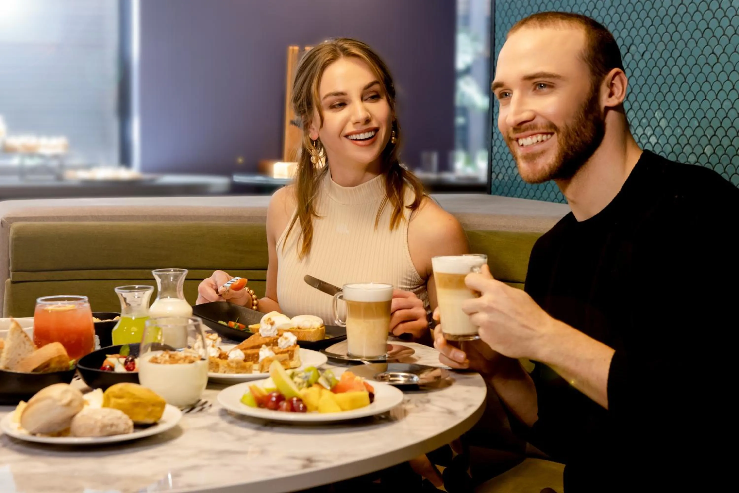 Buffet breakfast in Pullman Santiago El Bosque