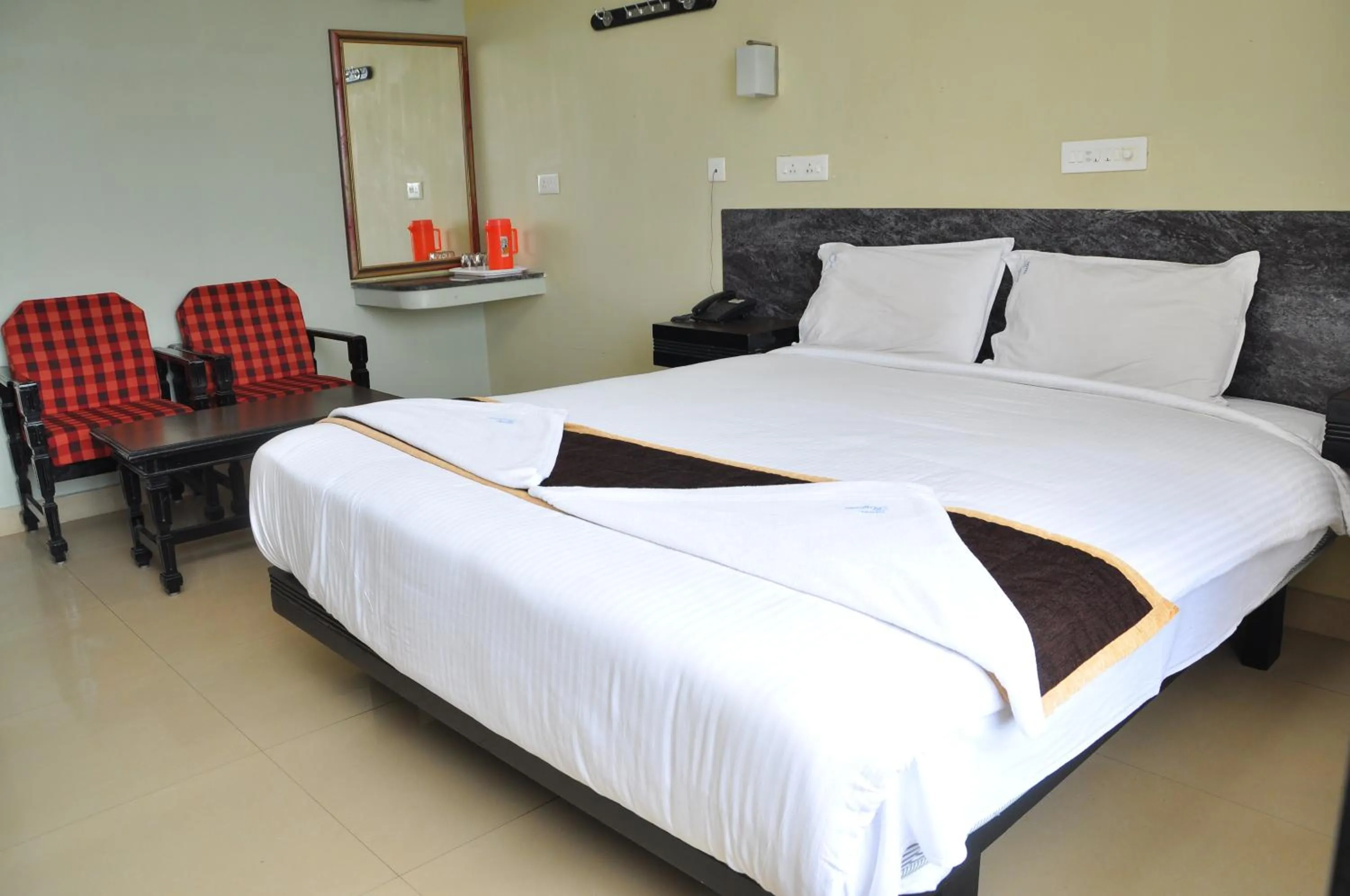 Bed in Hotel Rajam