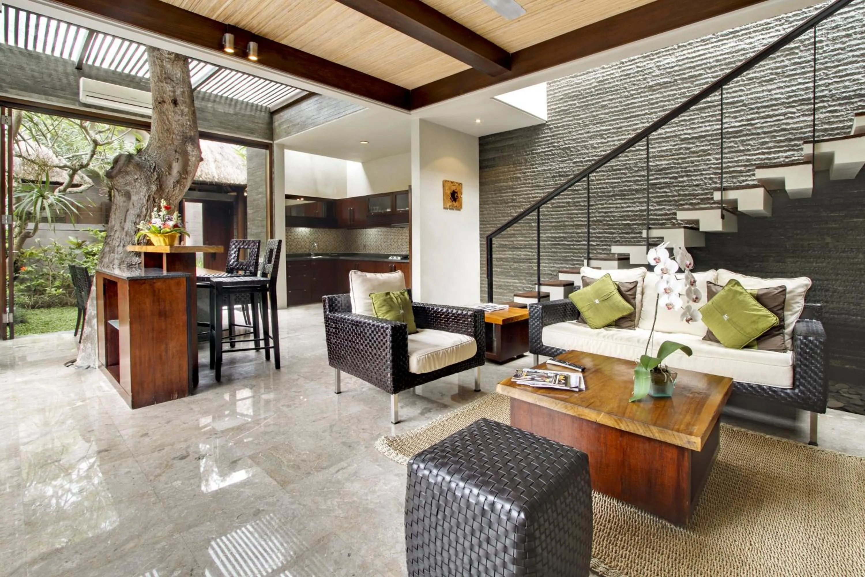 Living room in Le Jardin Villas Seminyak