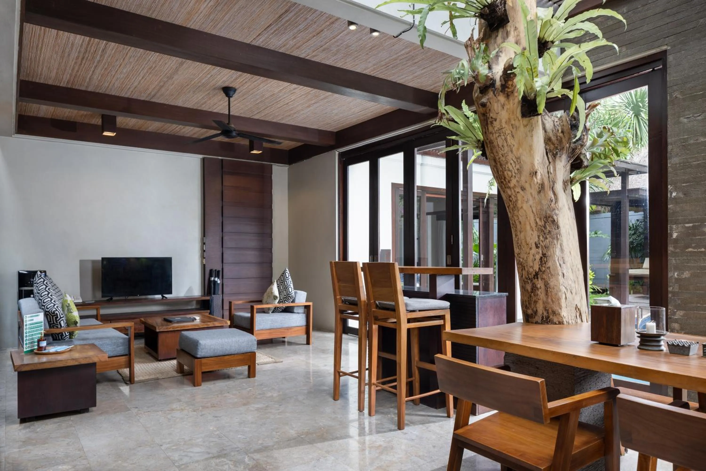 Living room in Le Jardin Villas Seminyak
