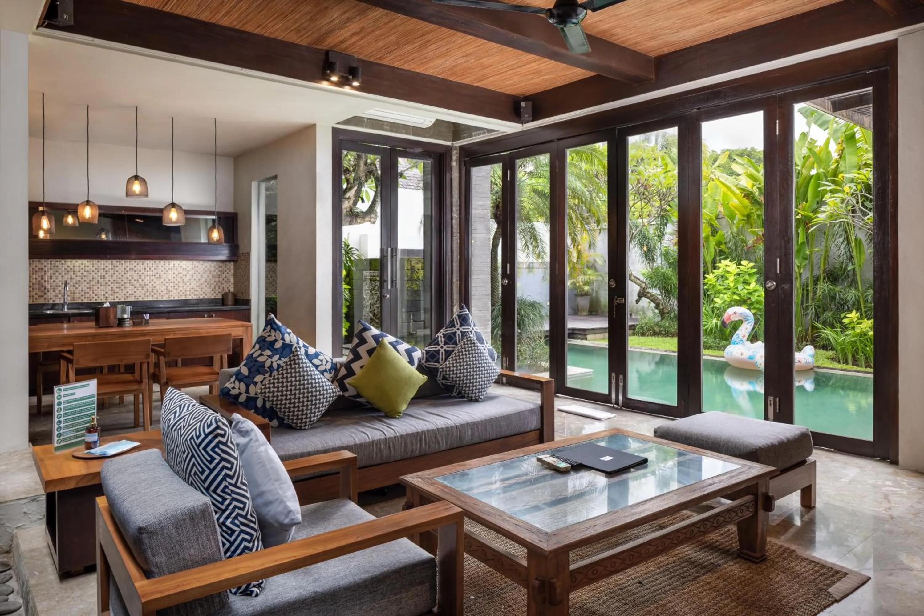 Living room in Le Jardin Villas Seminyak