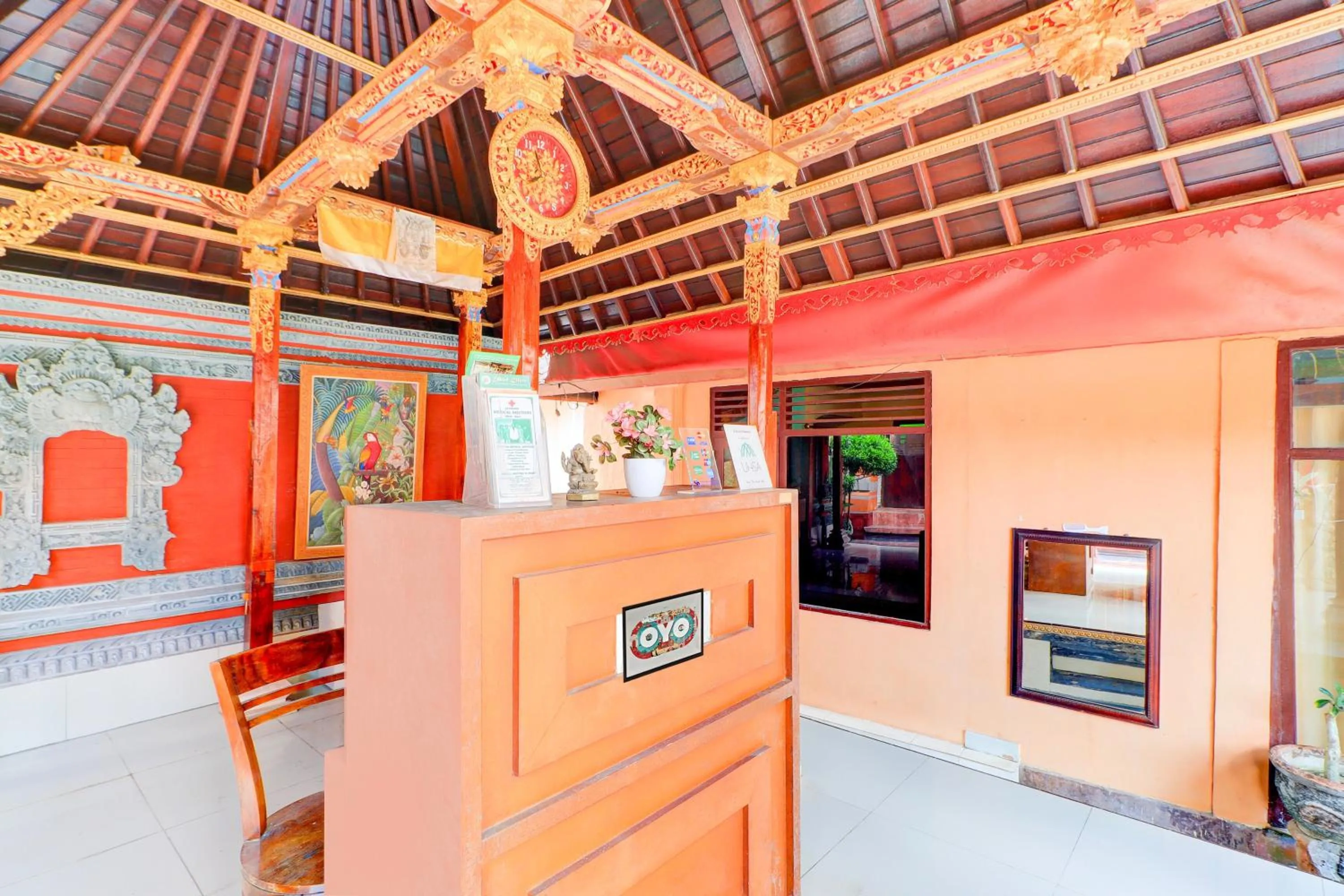 Lobby or reception, Bed in Hotel O Ubud Asri Homestay Near Monkey Forest