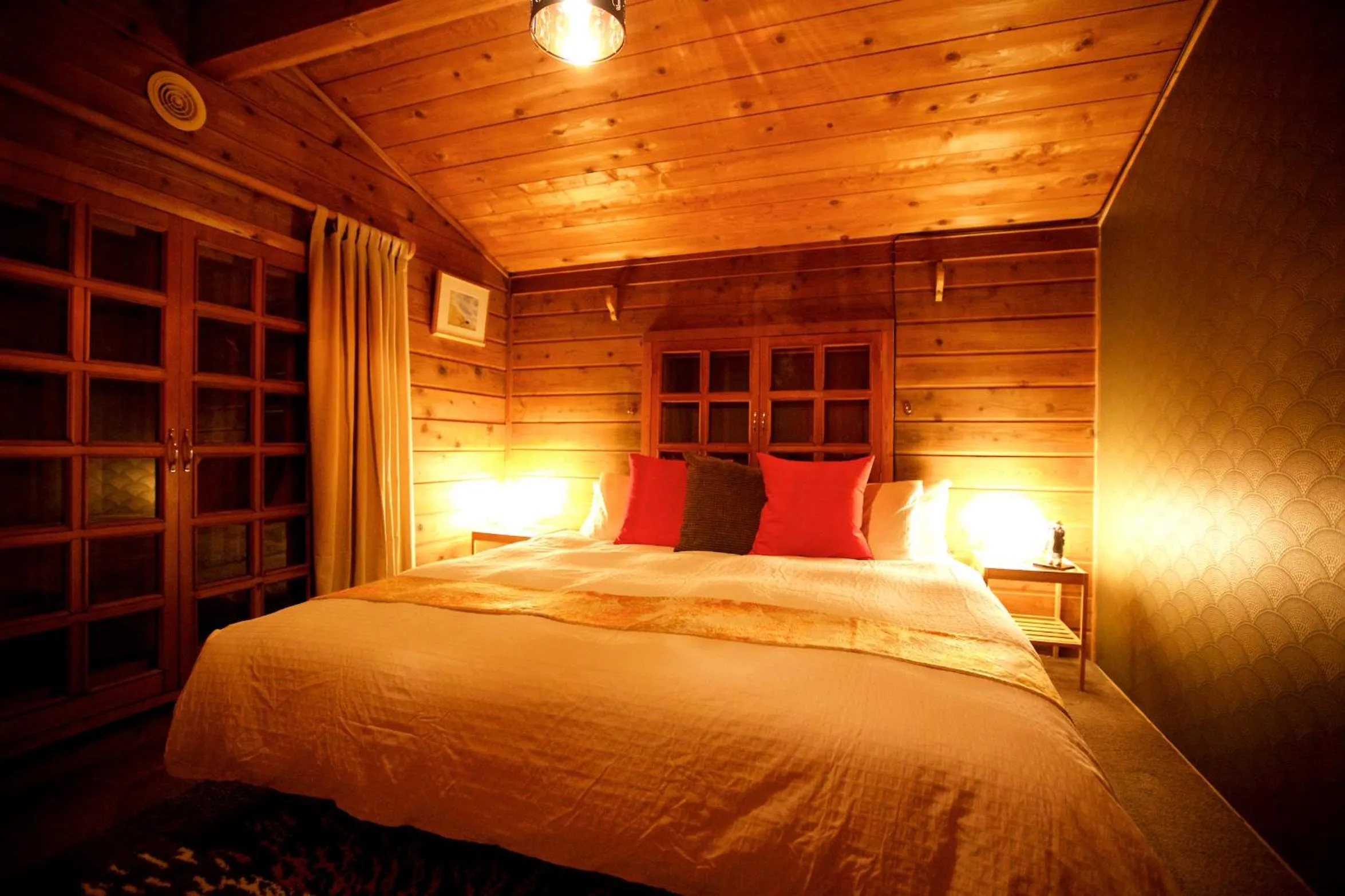 Bed in Snowball Chalet at Madarao Mountain
