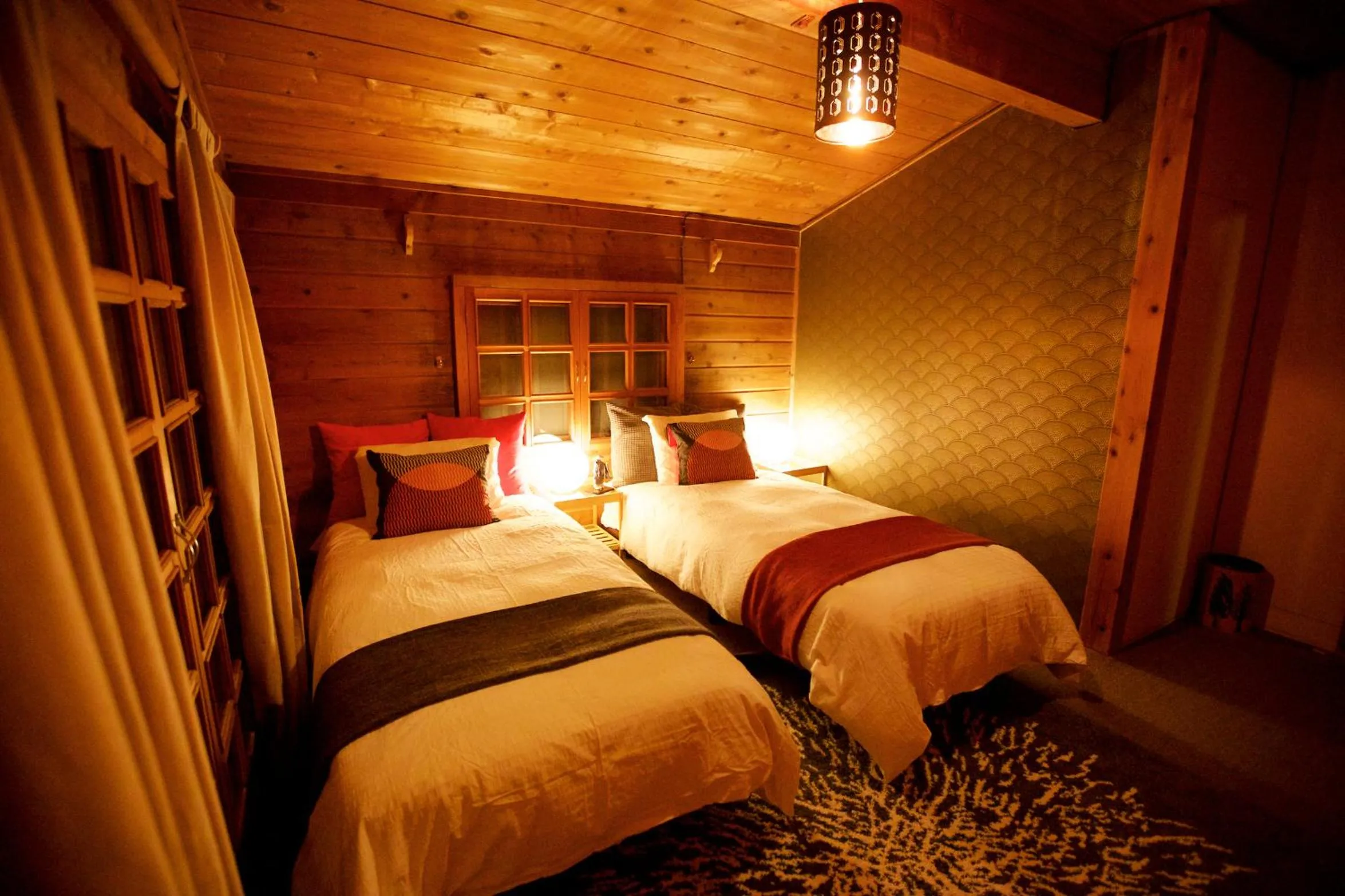 Bed in Snowball Chalet at Madarao Mountain