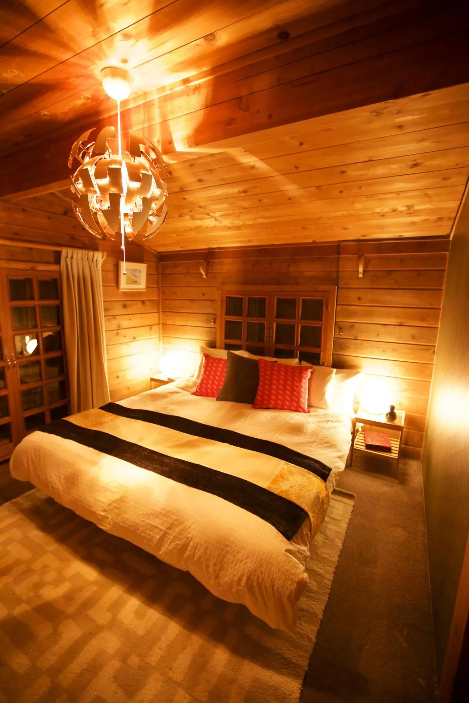 Bed in Snowball Chalet at Madarao Mountain