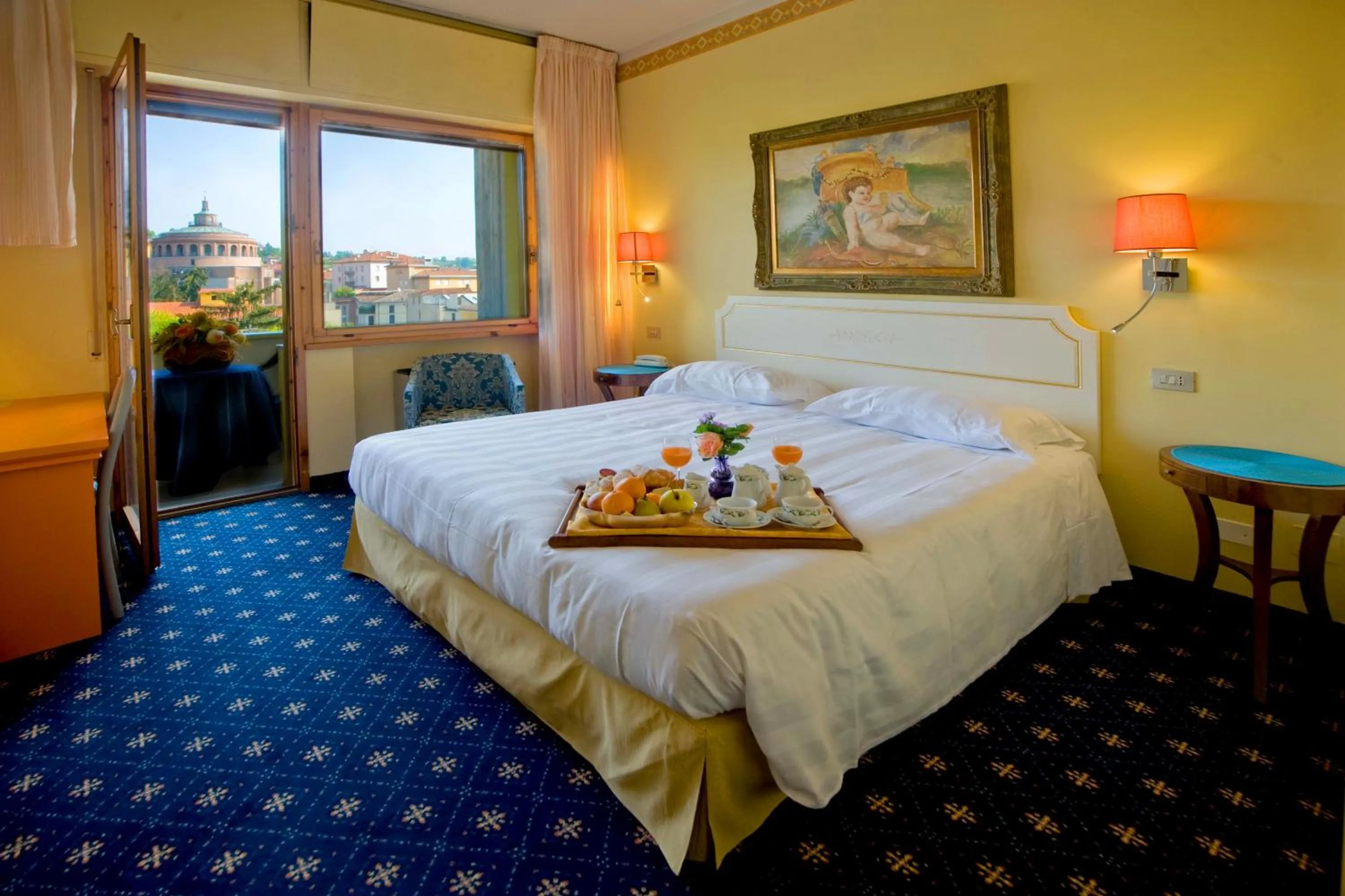 Bed in Hotel Ferrari