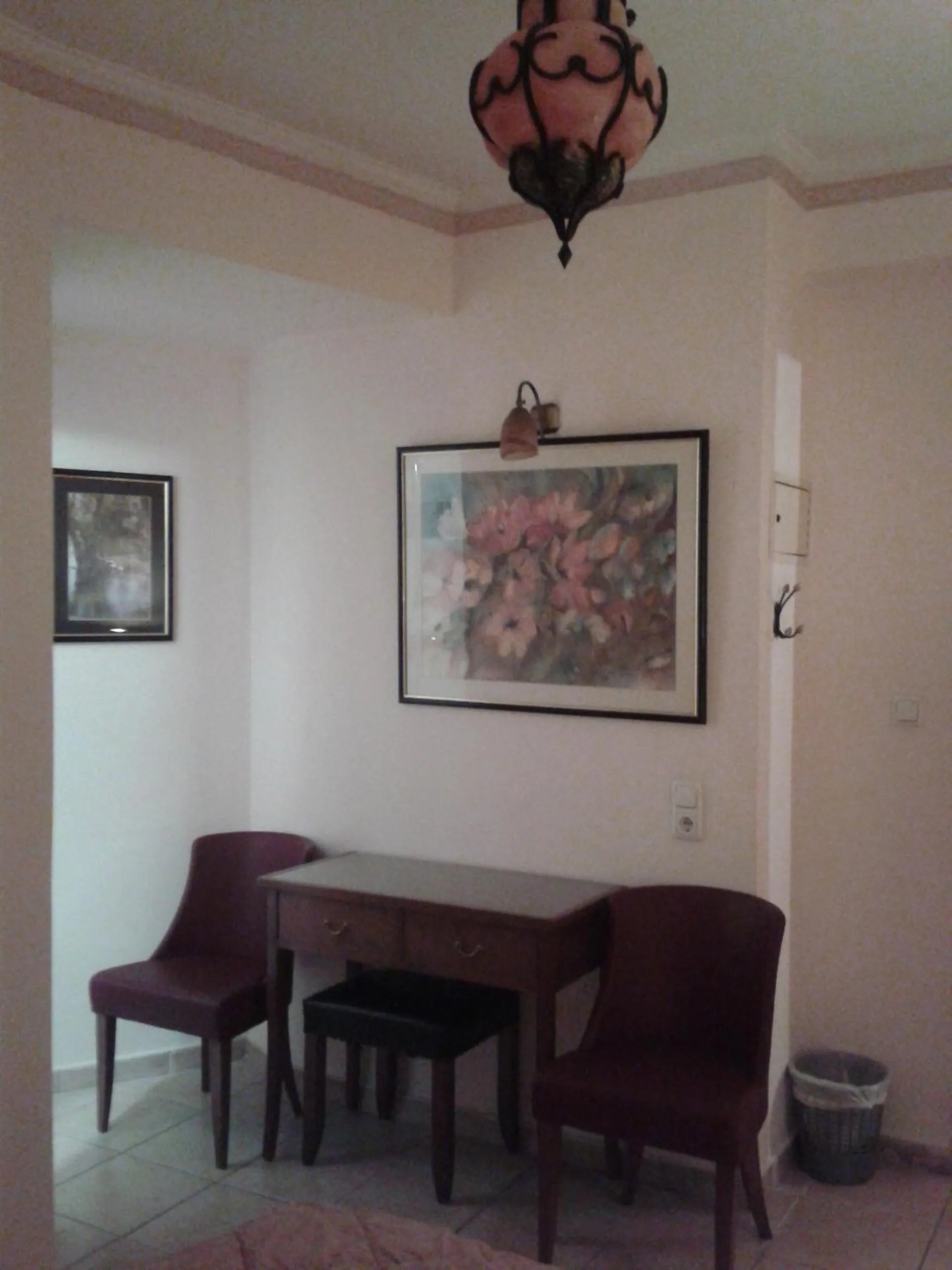 Seating area in Exis Hotel