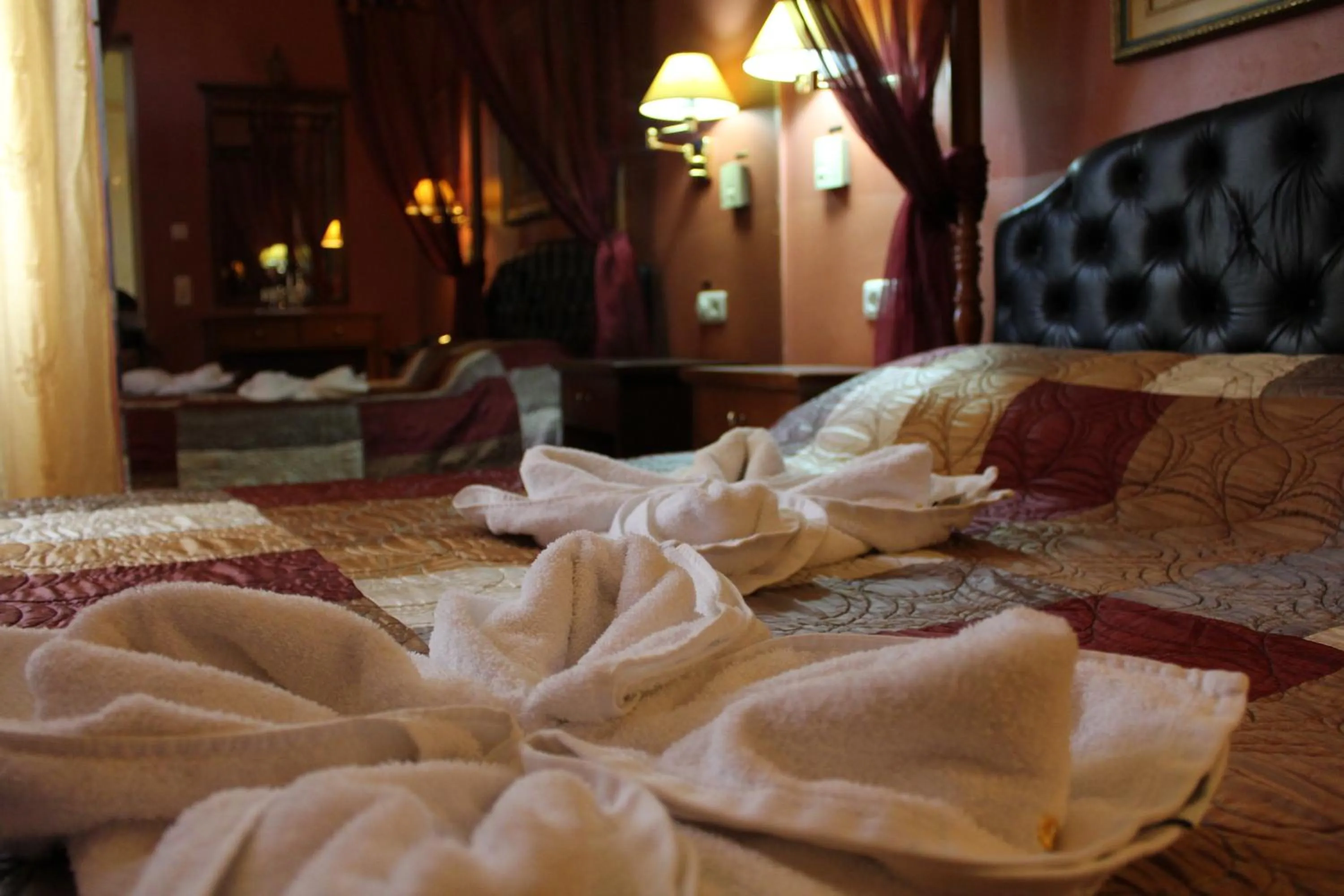 Decorative detail, Bed in Exis Hotel